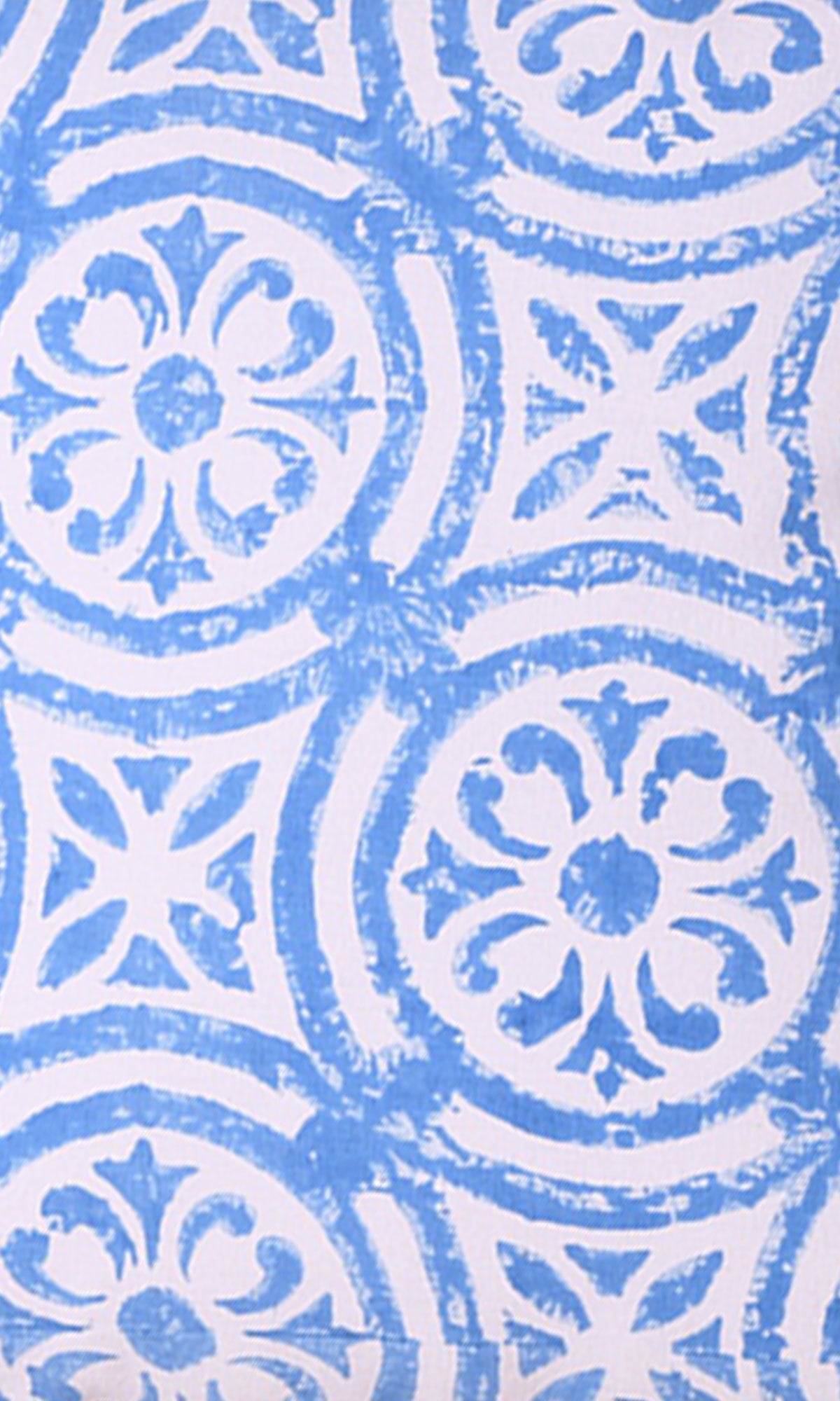 Blue Floral Cotton Cushion Cover