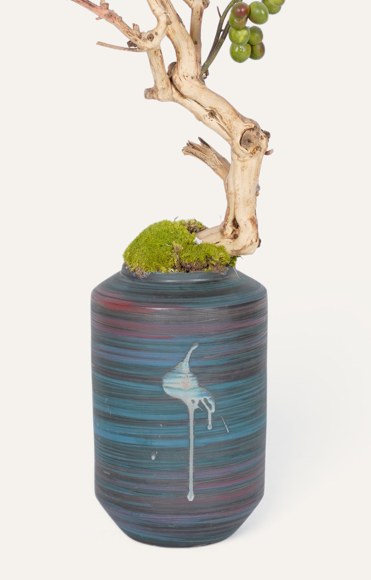 Artificial Bonsai Berry Tree in Pot - 3 Feet