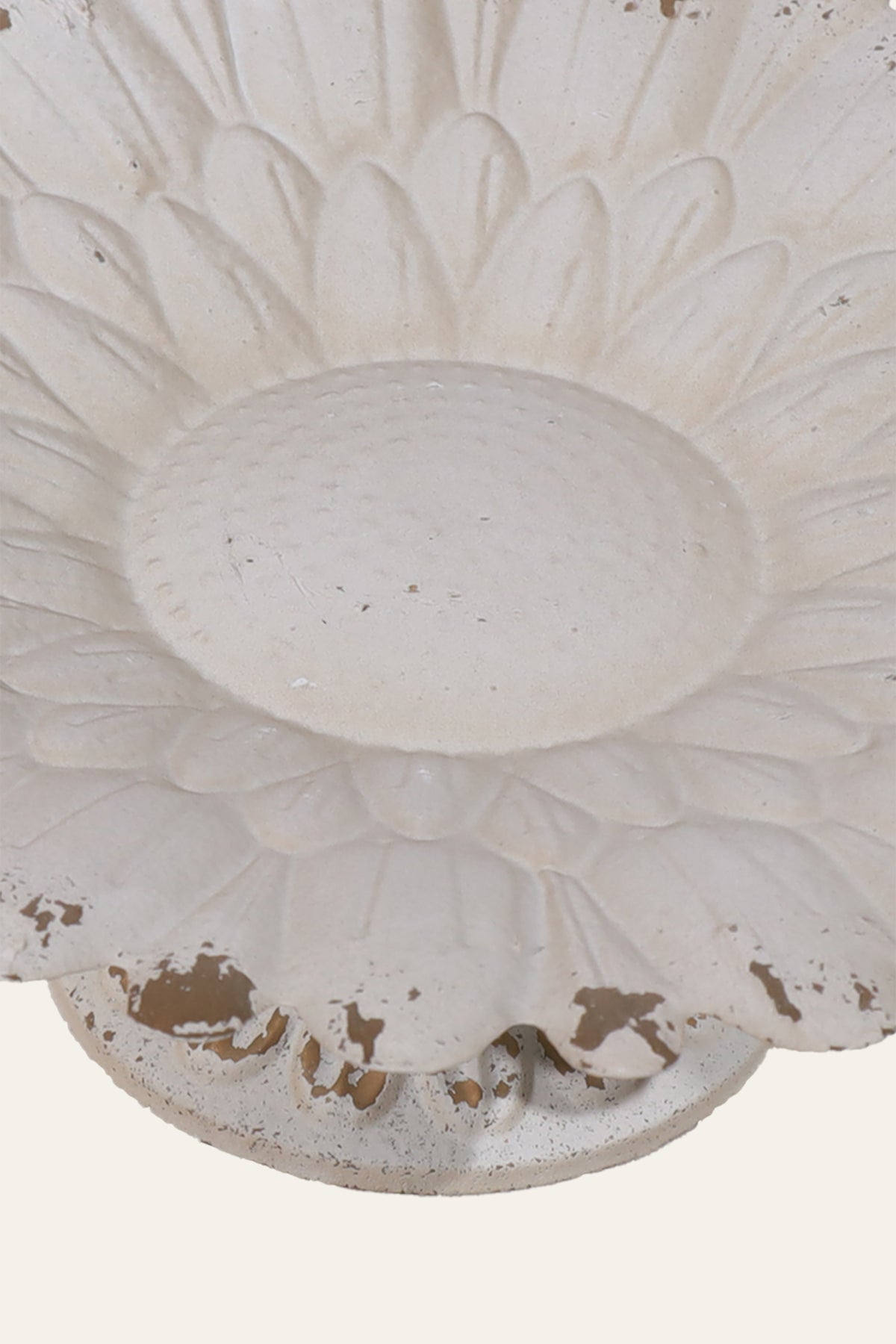 Sunflower Motif Pedestal Accent Bowl for Dining Tables