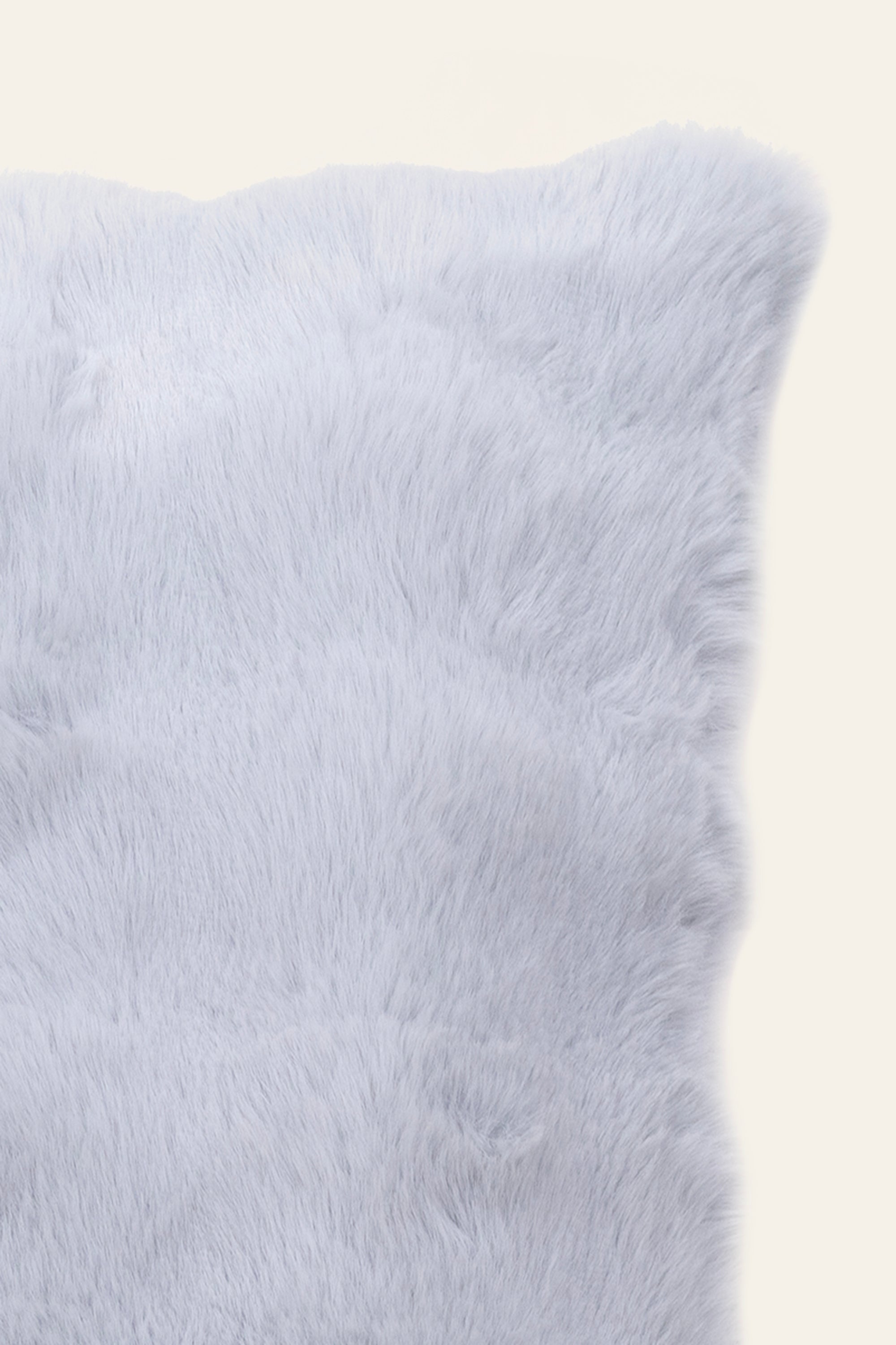 Silver Fur Soft Cushion Cover for Living Room Sofa Set