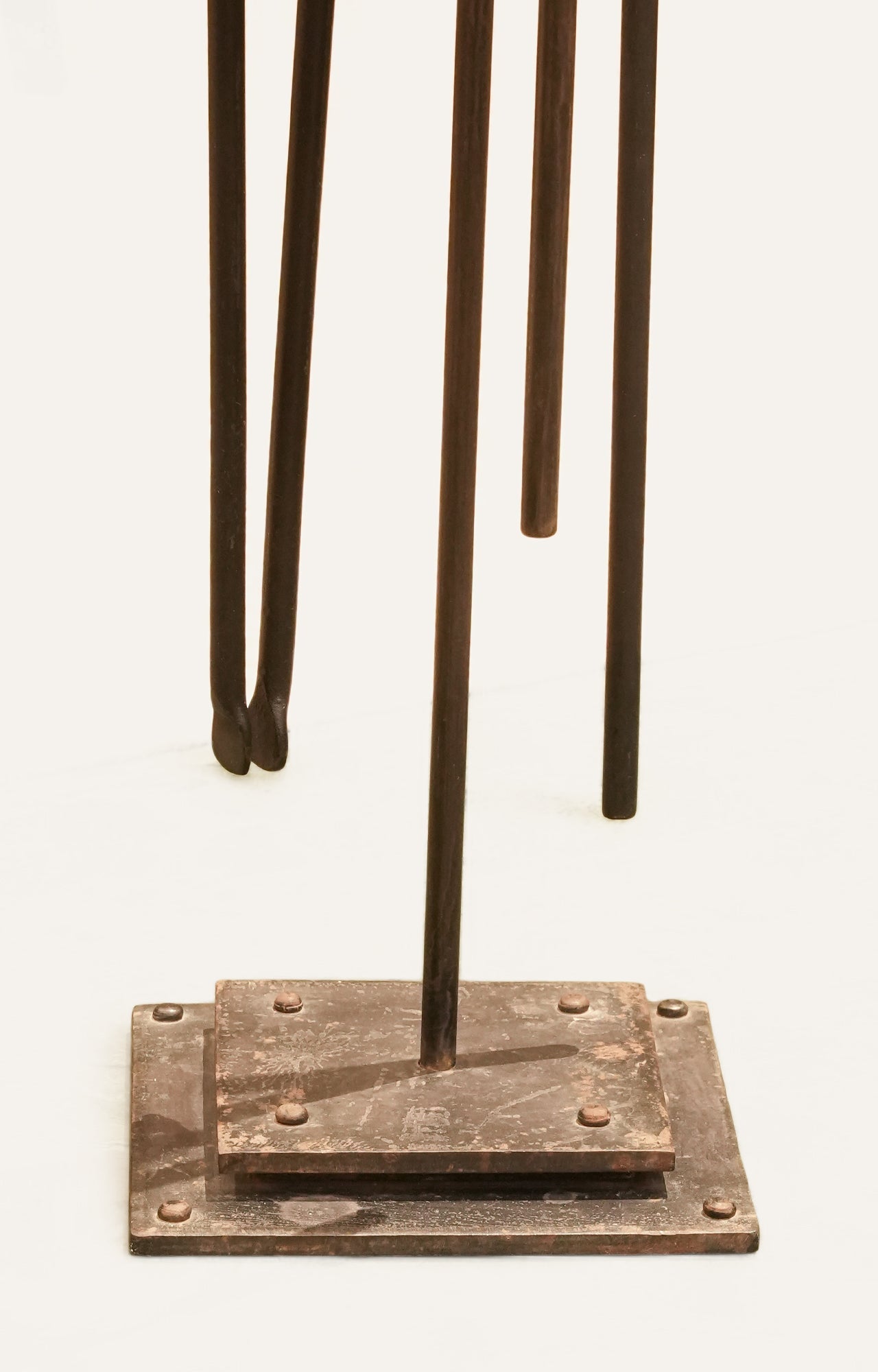 Minimalist Wrought Iron Fireplace Tool Set