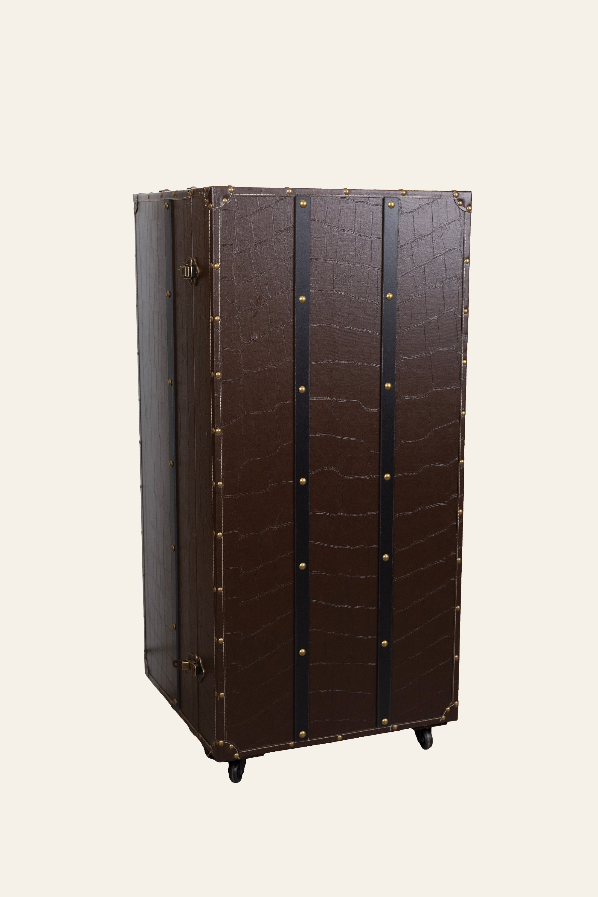 Rectangular Espresso Brown Bar Cabinet