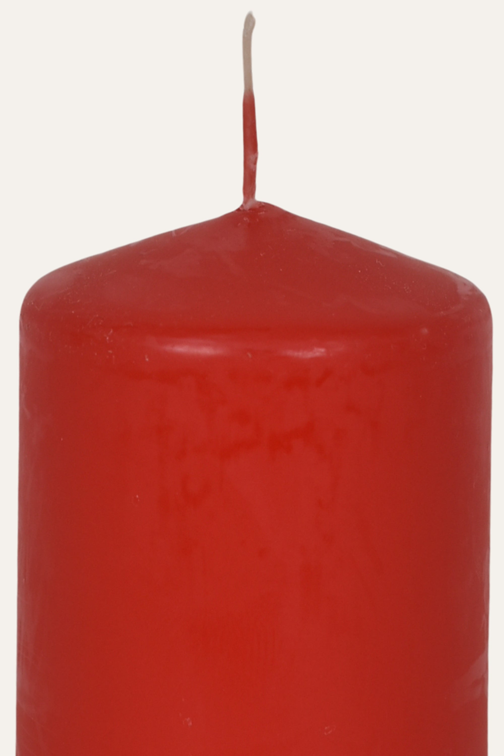 Red Classic Pillar Candle