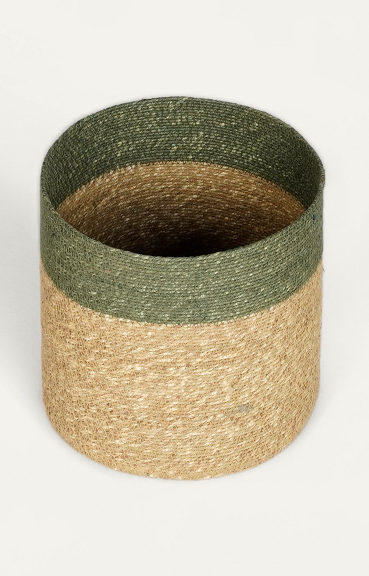 Dual-Tone Seagrass Laundry Basket