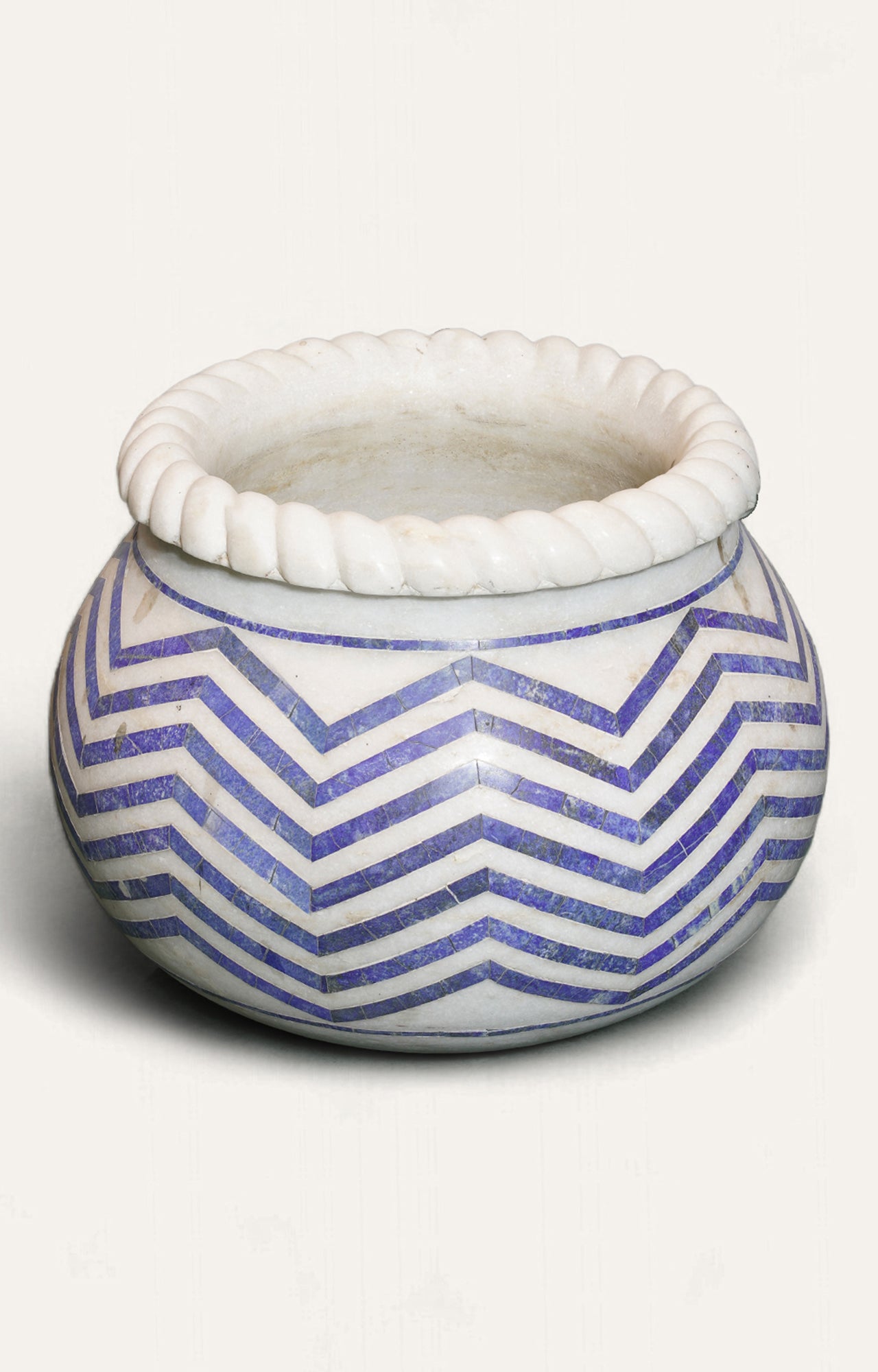 Beautiful Lapis Lazuli Inlay Indoor Planter