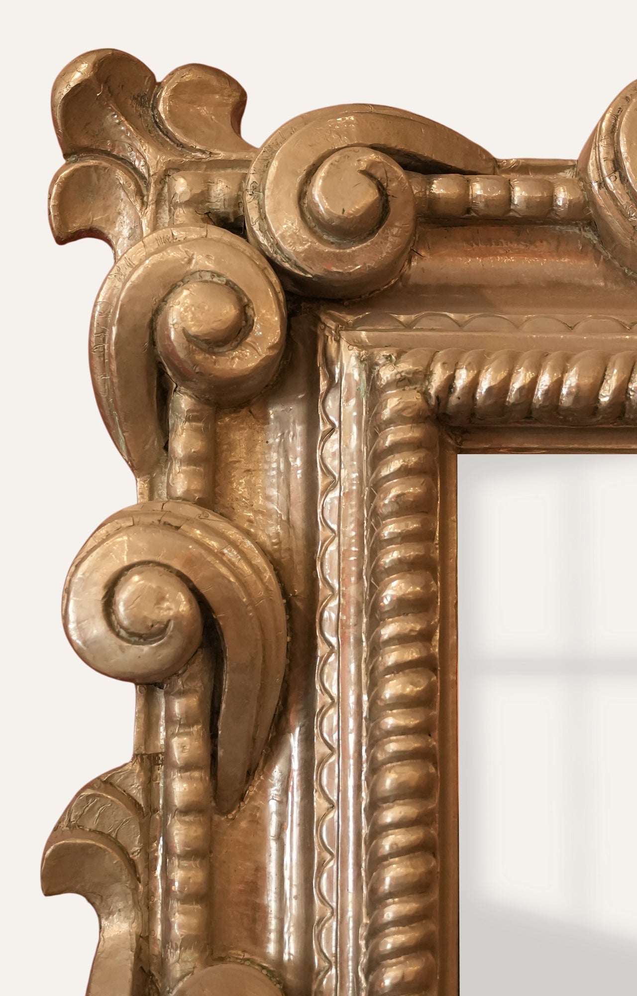 Vintage Baroque Gold Rectangular Mirror Frame