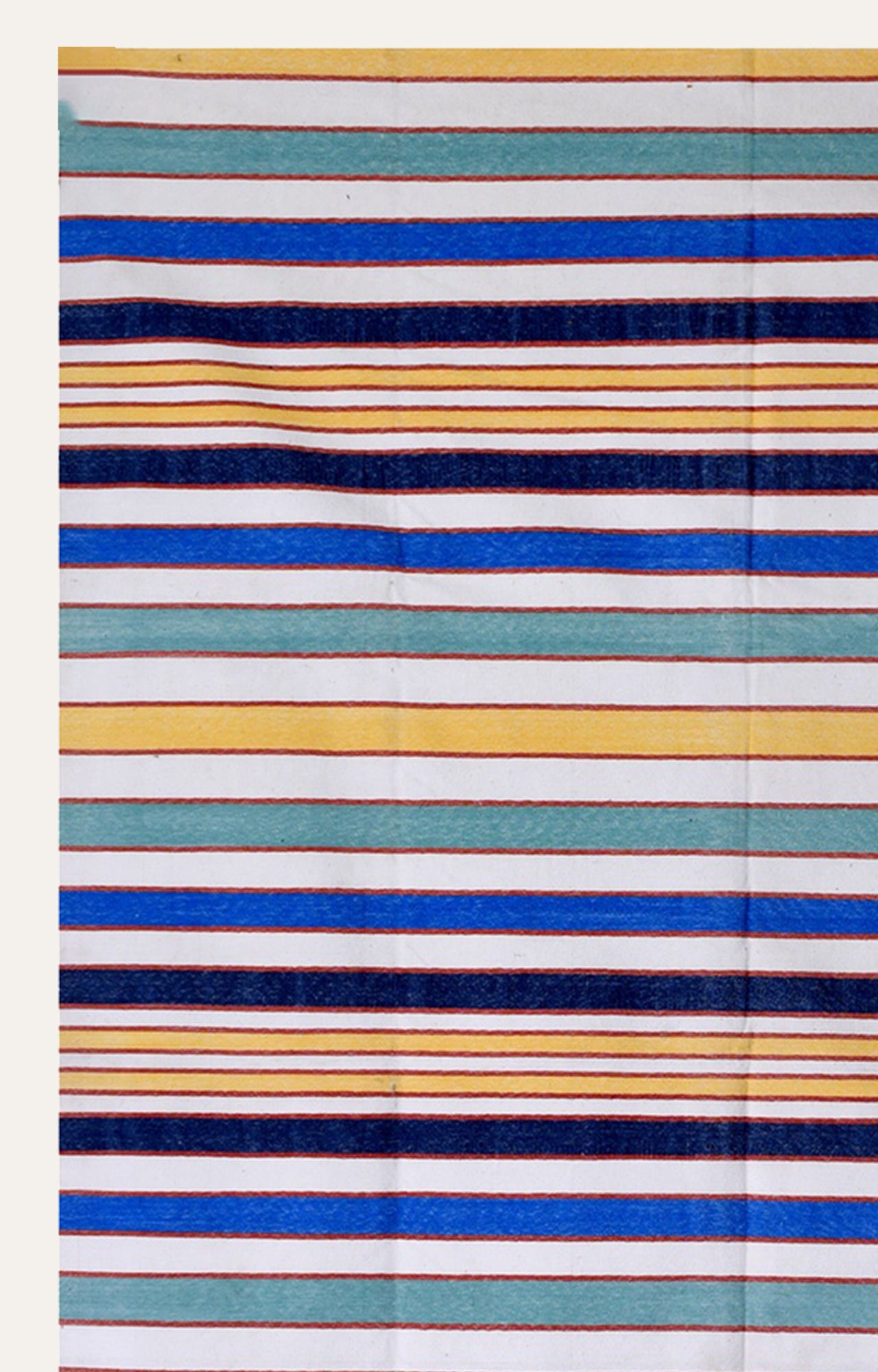 Stripes of Serenity Cotton Rug