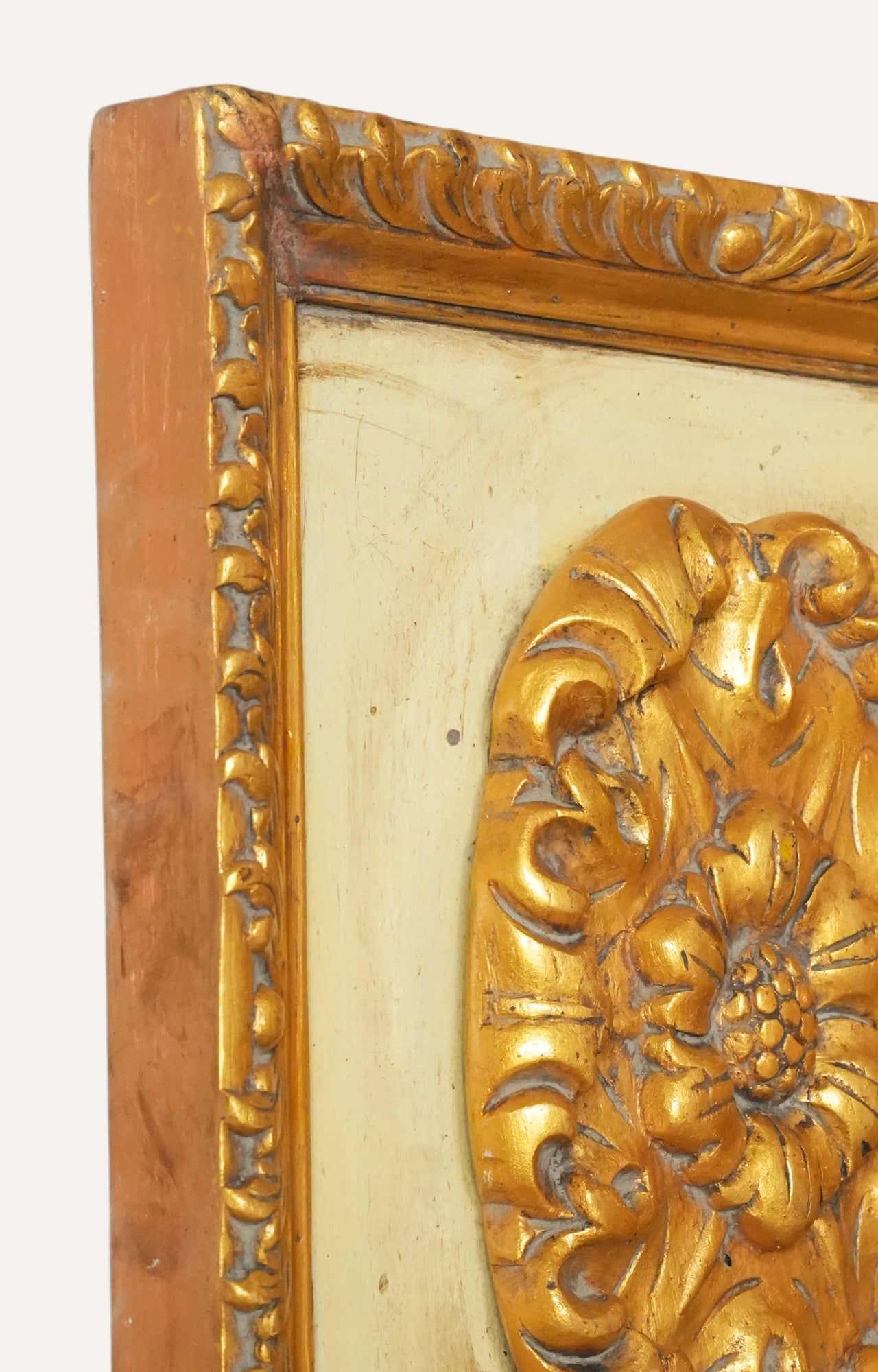 Ornate Gilded Floral Medallion Wall Plaque