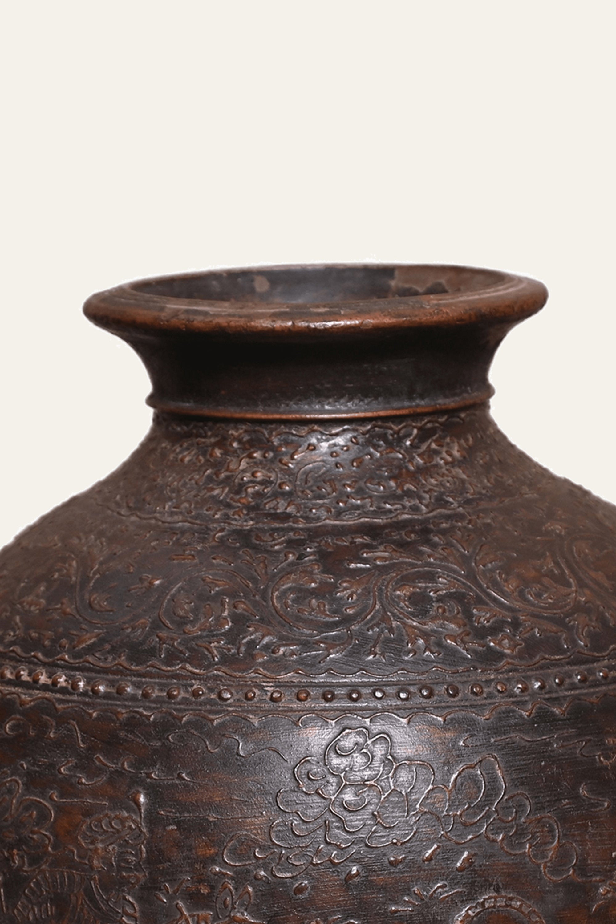 Antique Aura Wooden Vessel