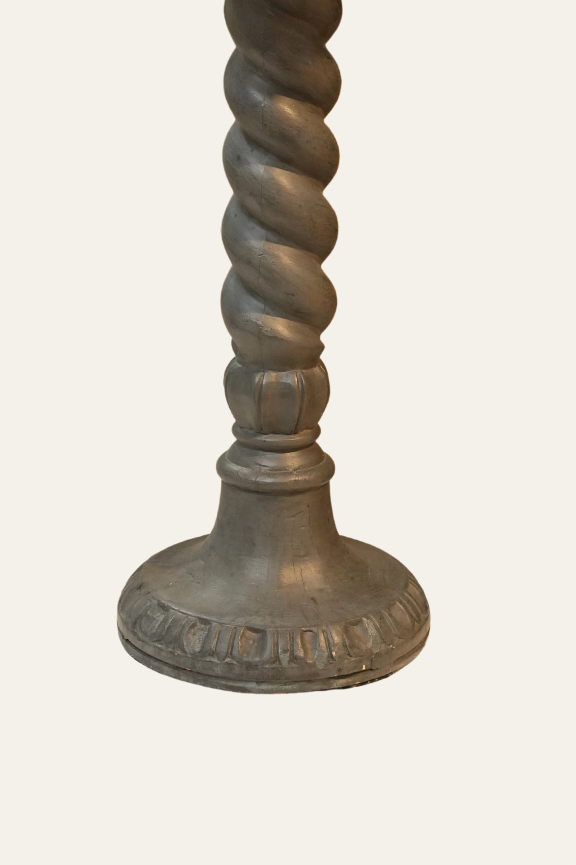 Barley Twist Wooden Table Lamp