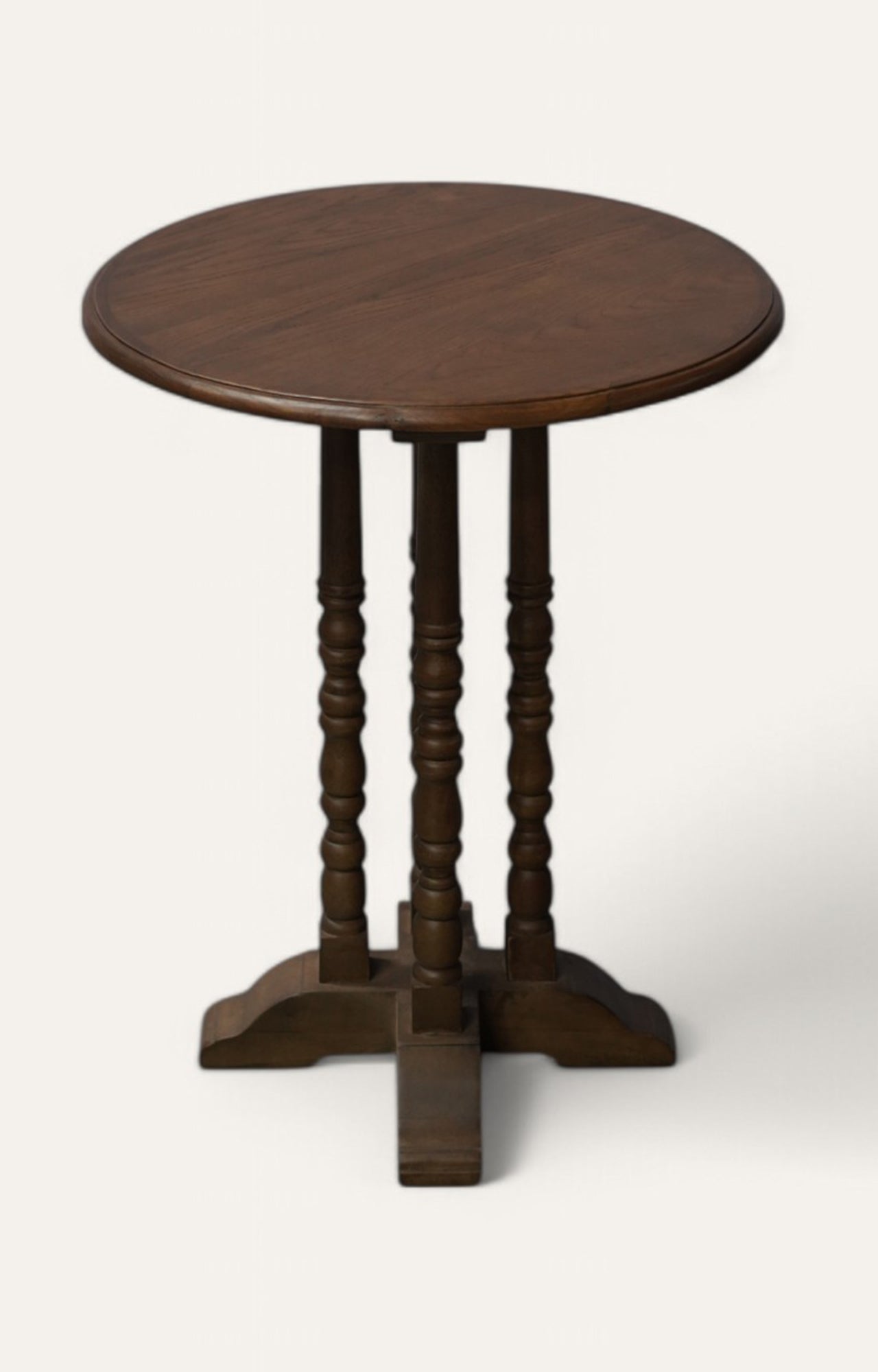 Tri spindle side table