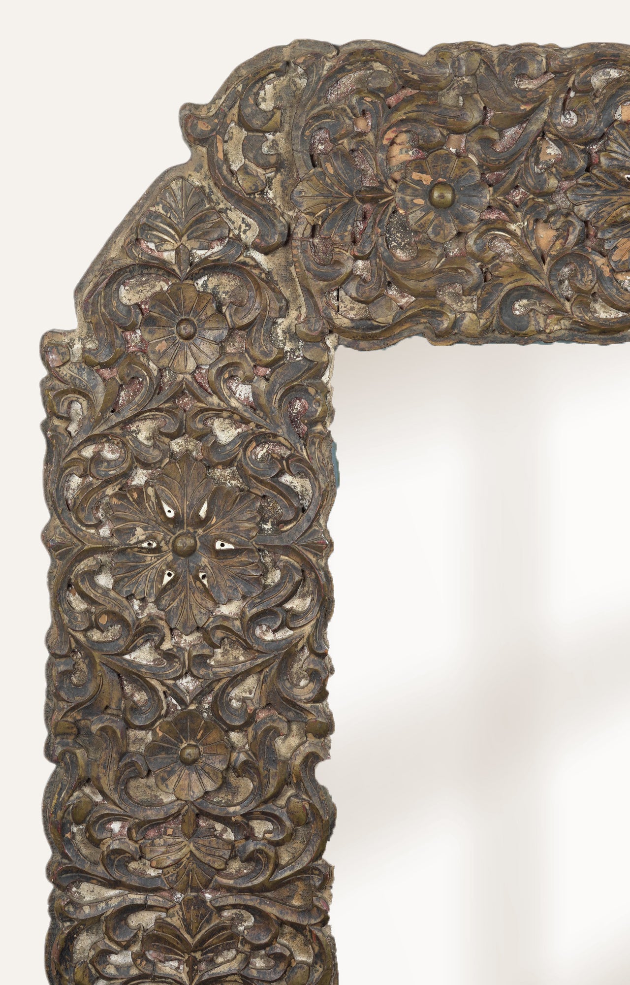 Helios Rectangular Gold Frame Mirror