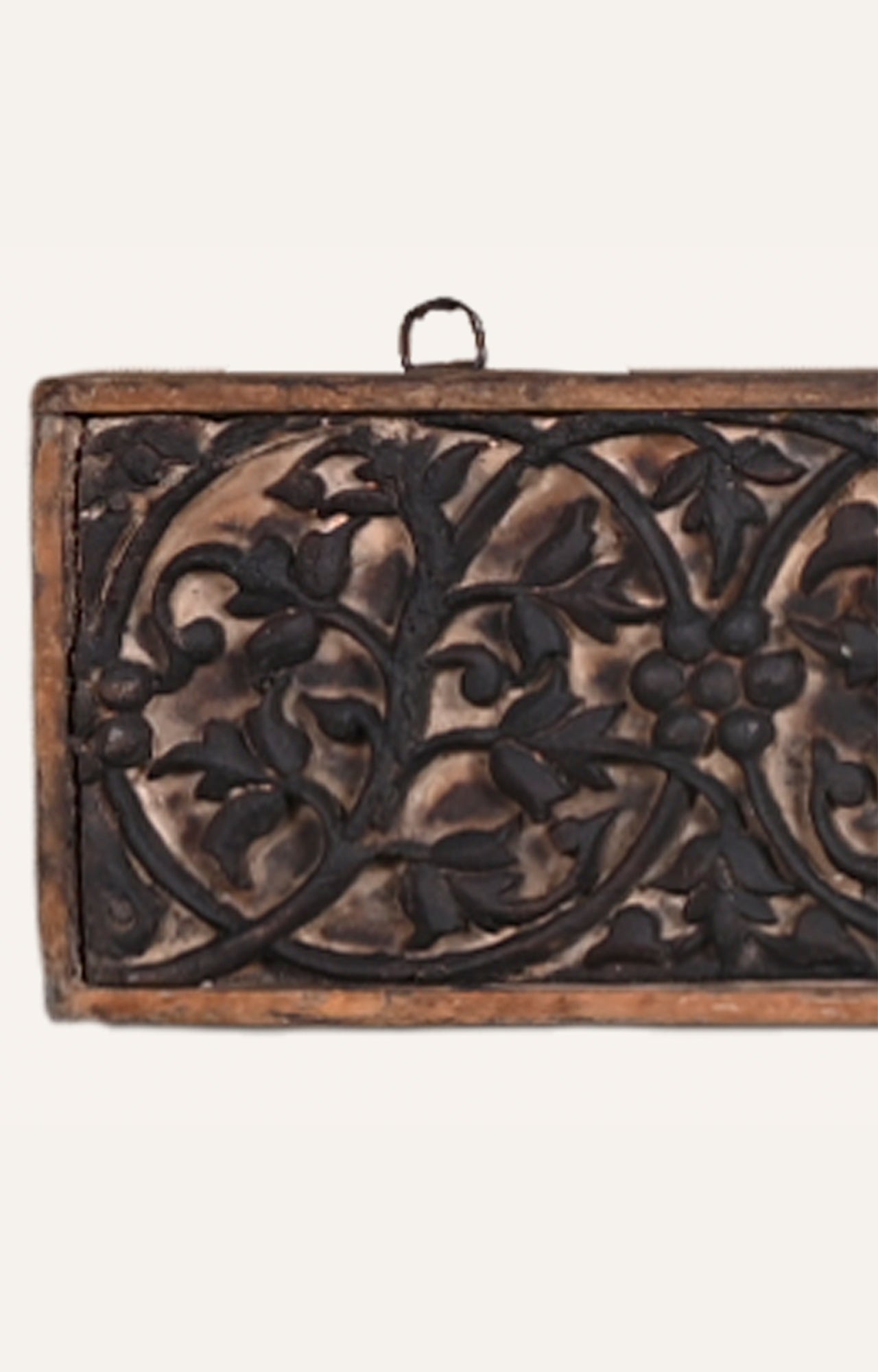 Vintage Ganesha Floral Panel