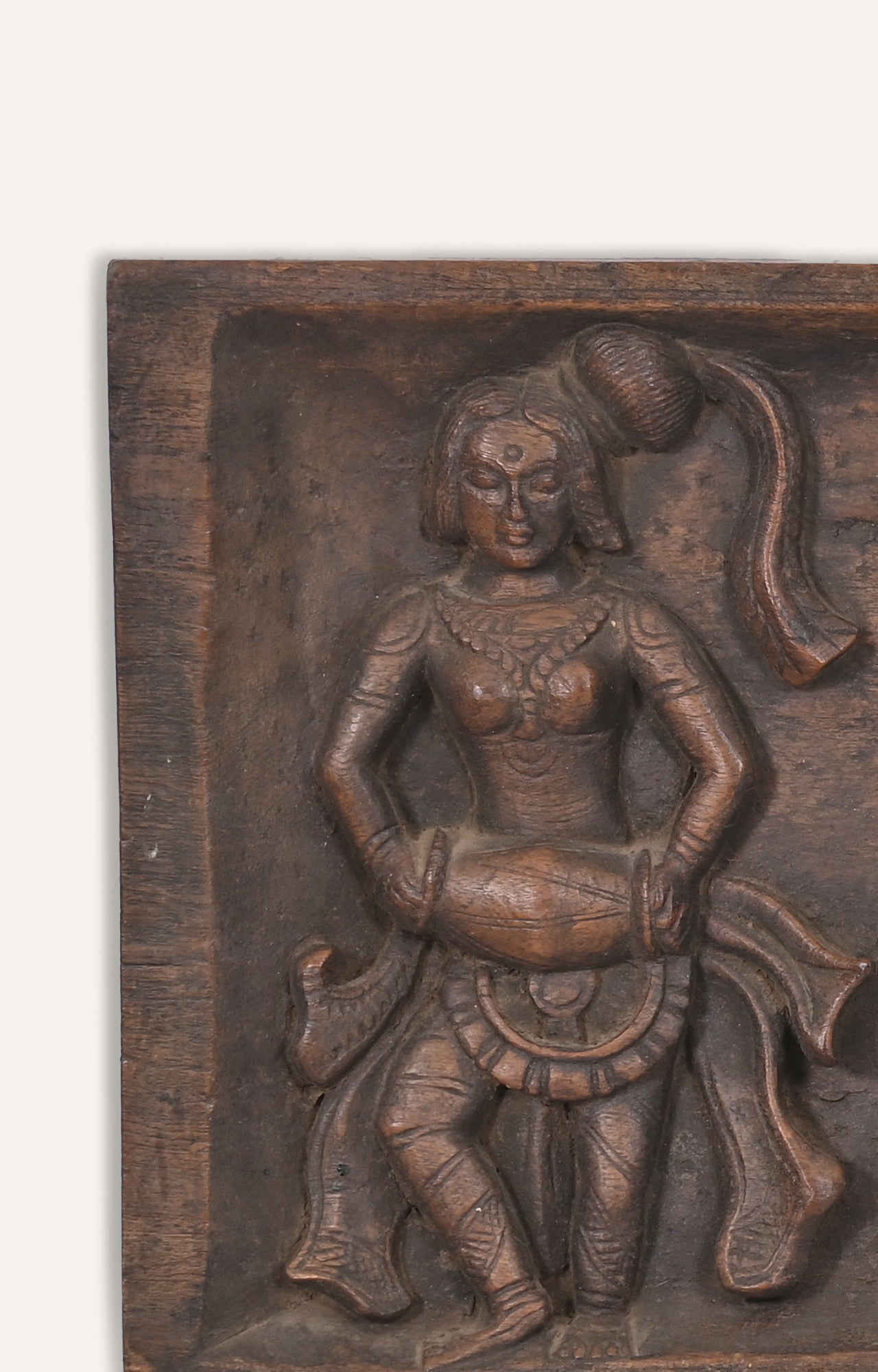 Gaja Lakshmi & Hamas Birds Decorative Wooden Panel