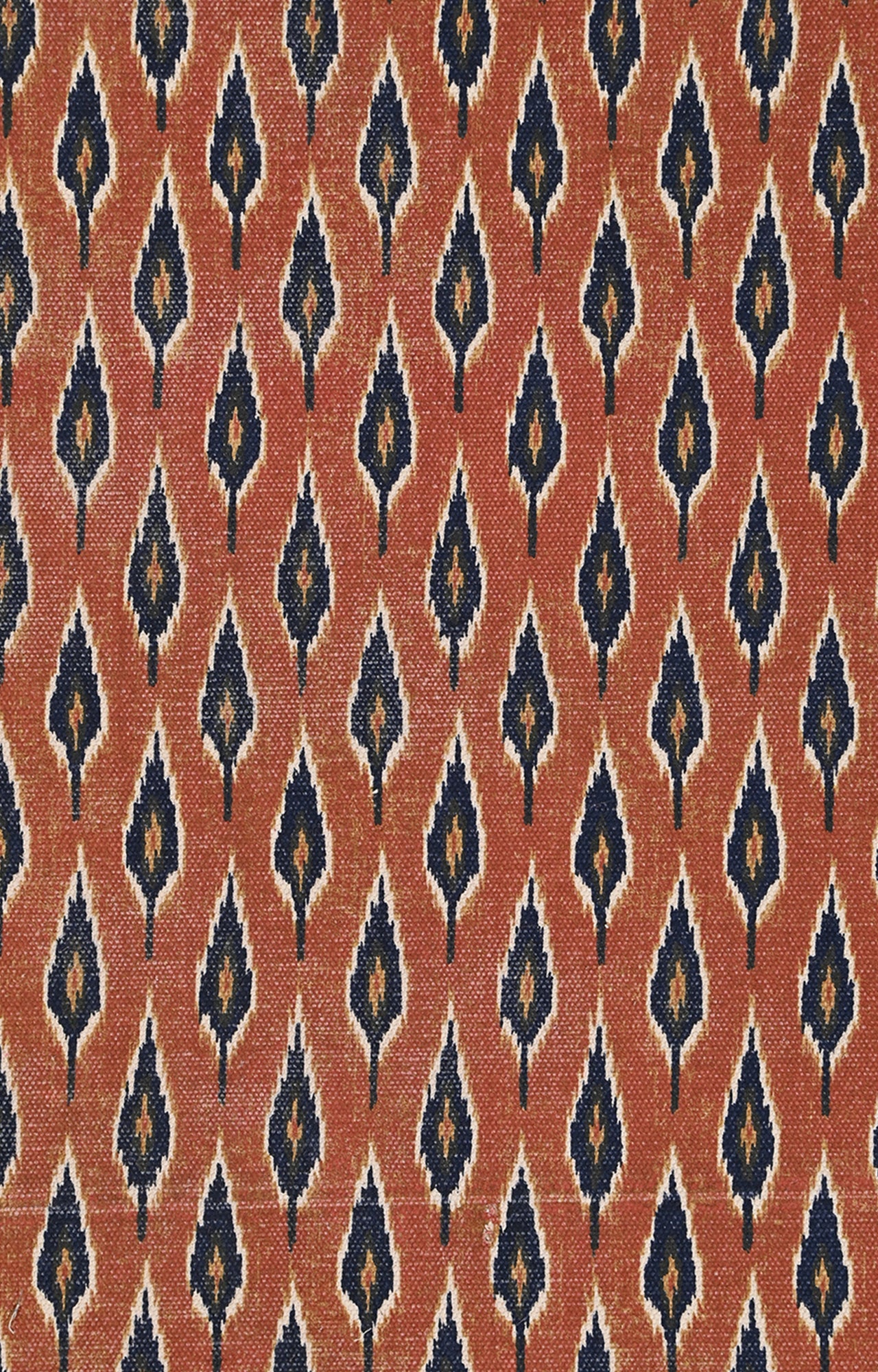 Rust & Indigo Reprise Leaf Cotton Rug
