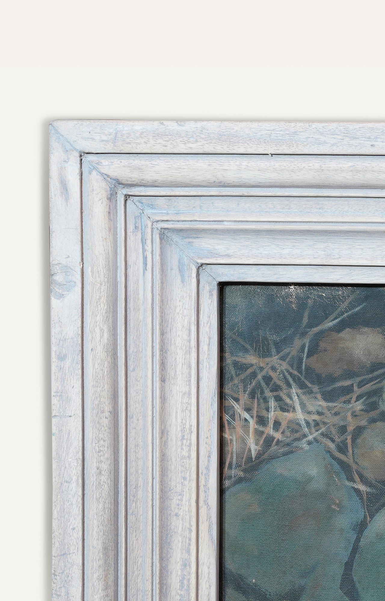 Wild Lynx Peeking Through Trees - Stunning Oil Painting
