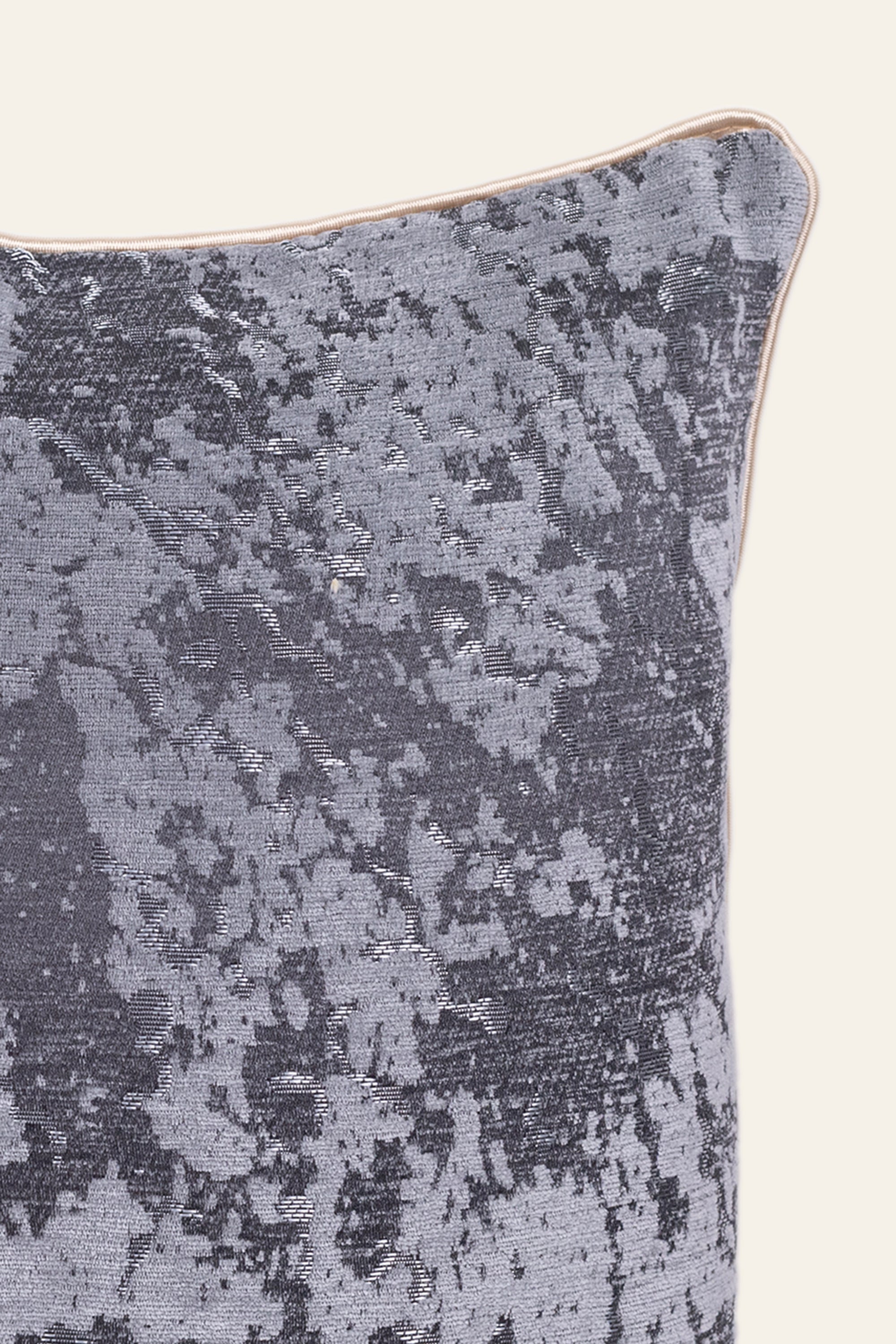 Grey Textured Throw Cushion for Kid's Room