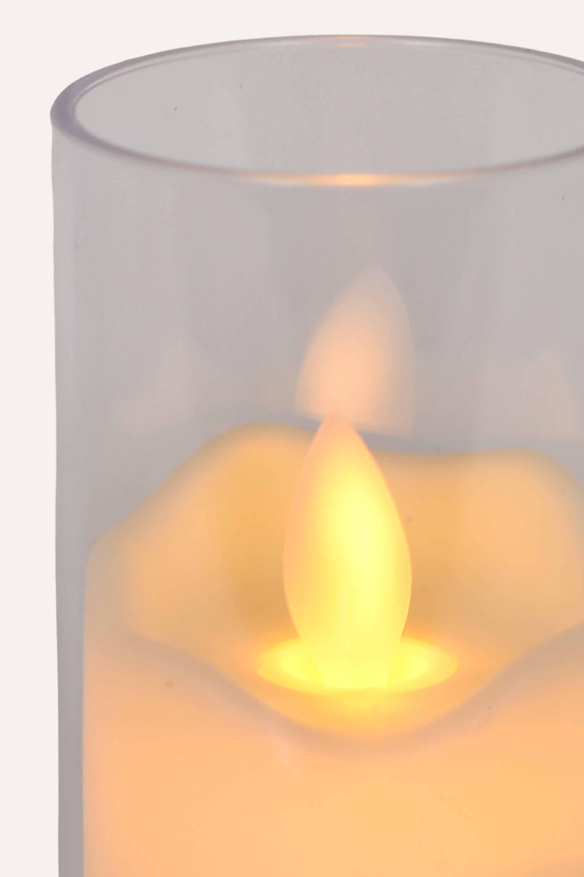 Warm White Electric Pillar Candle