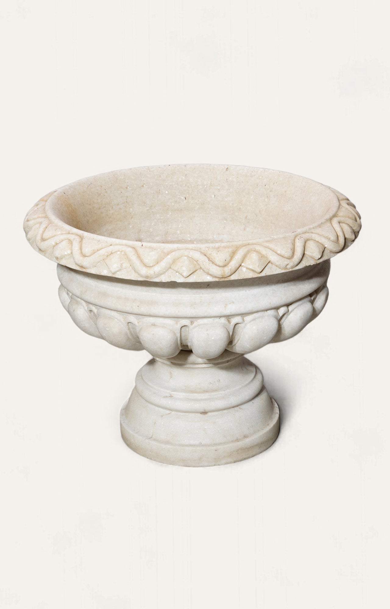 Fountain style marble indoor outdoor planter