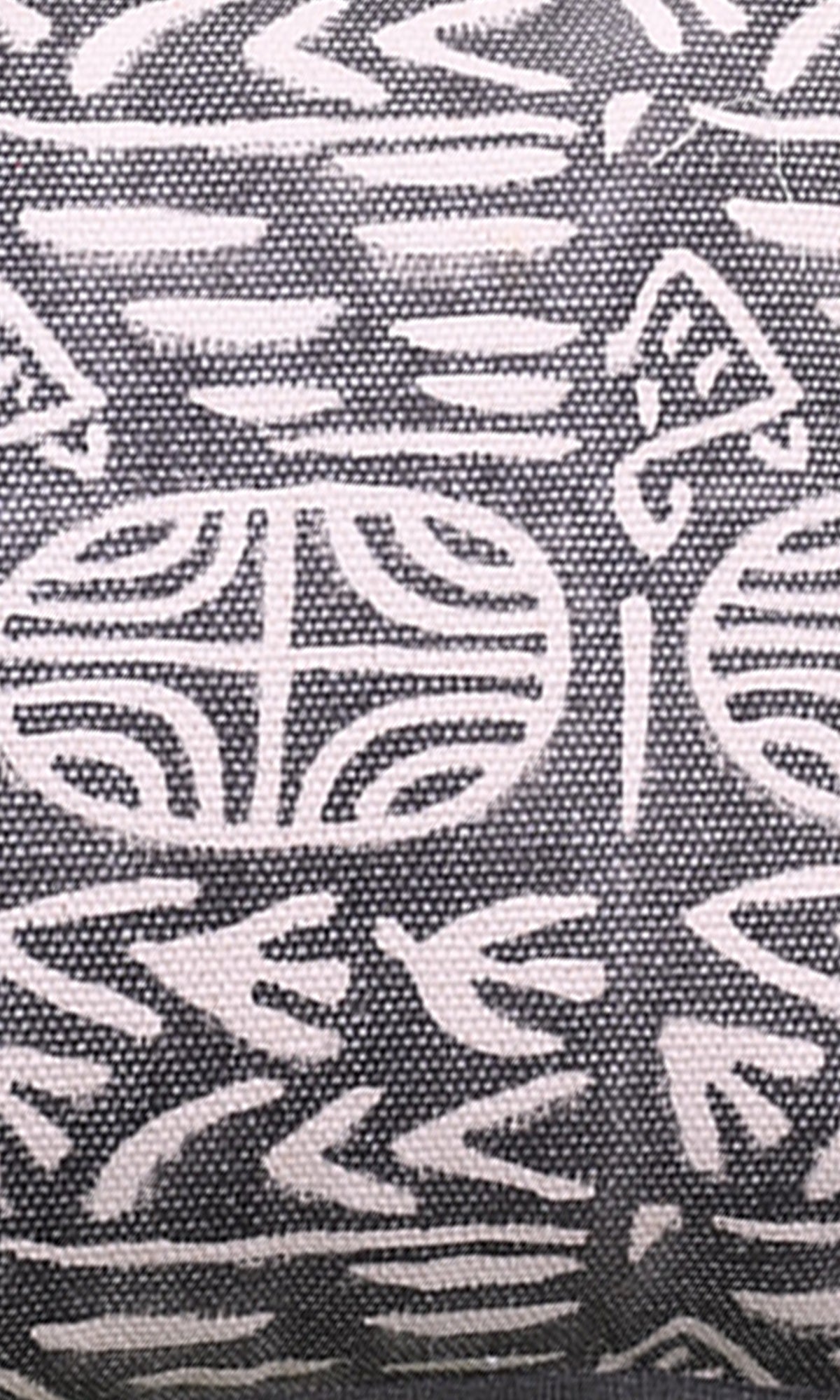 Black Abstract Printed Cotton Cushion Cover