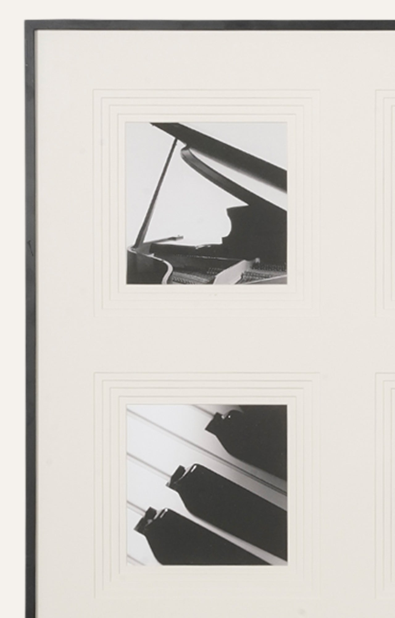 Retro Grid Stencil Art (Framed)