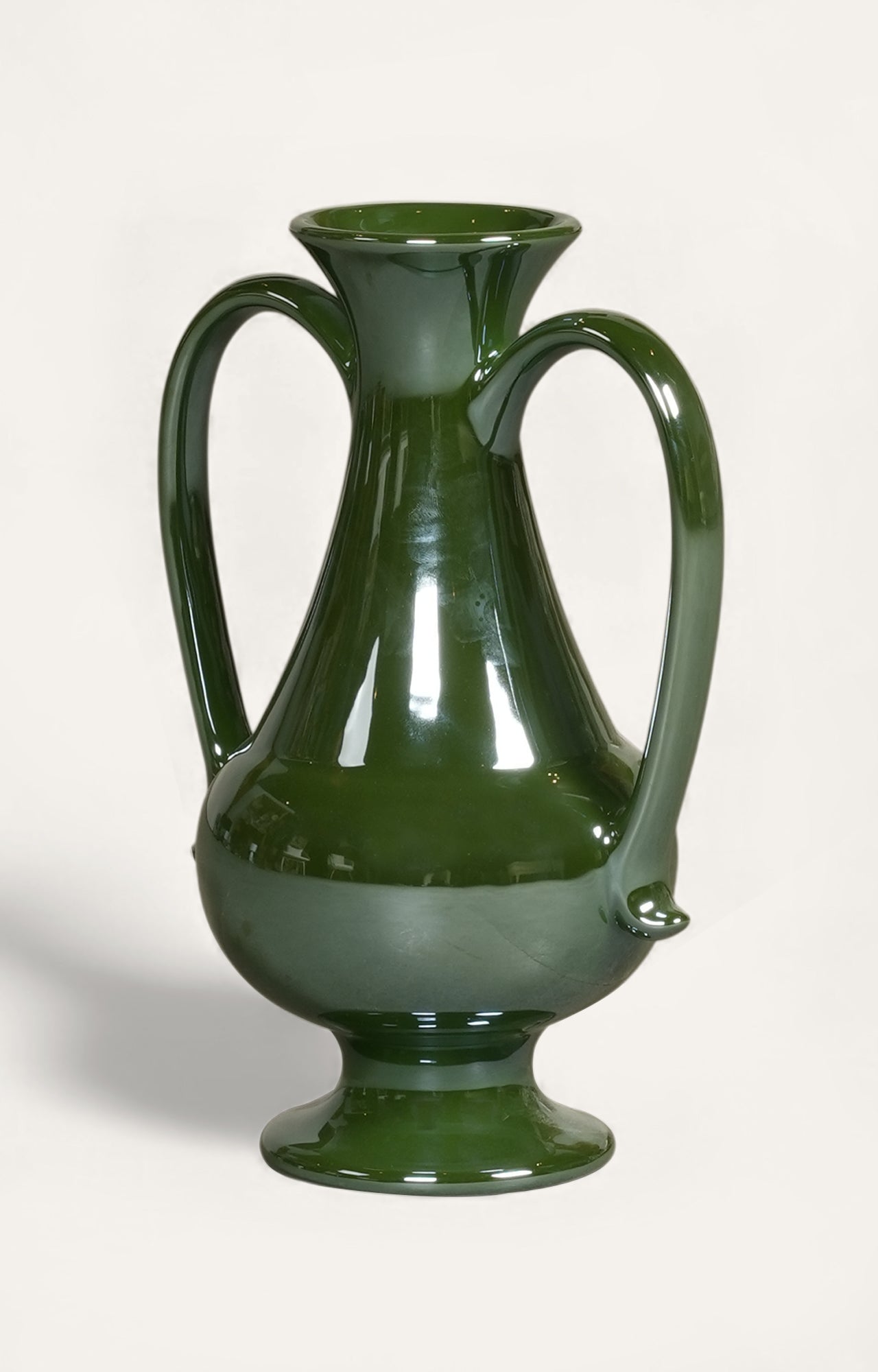 Ceramic Twin-Handle Art Vase