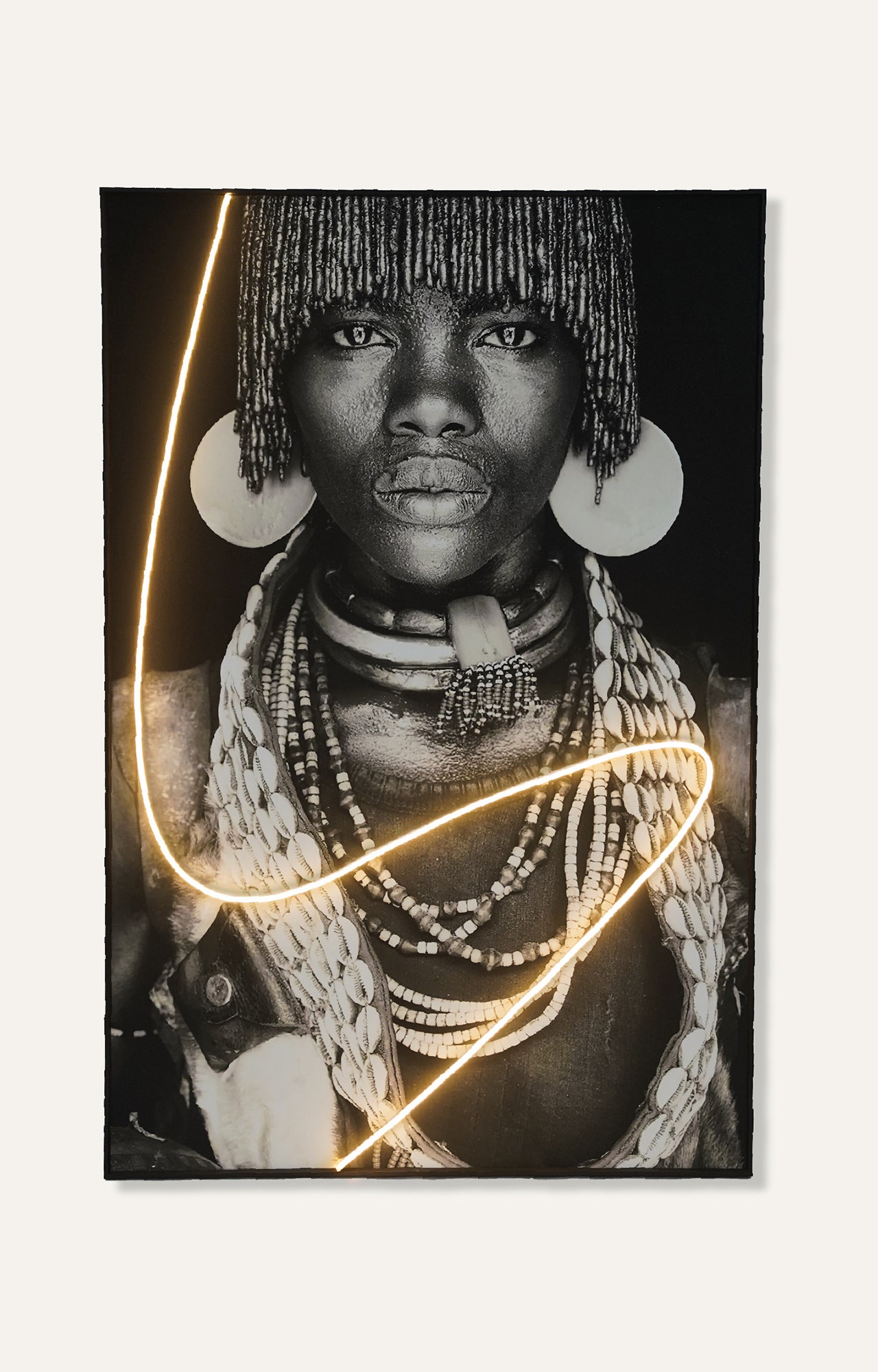 Afro Roots LED Painting