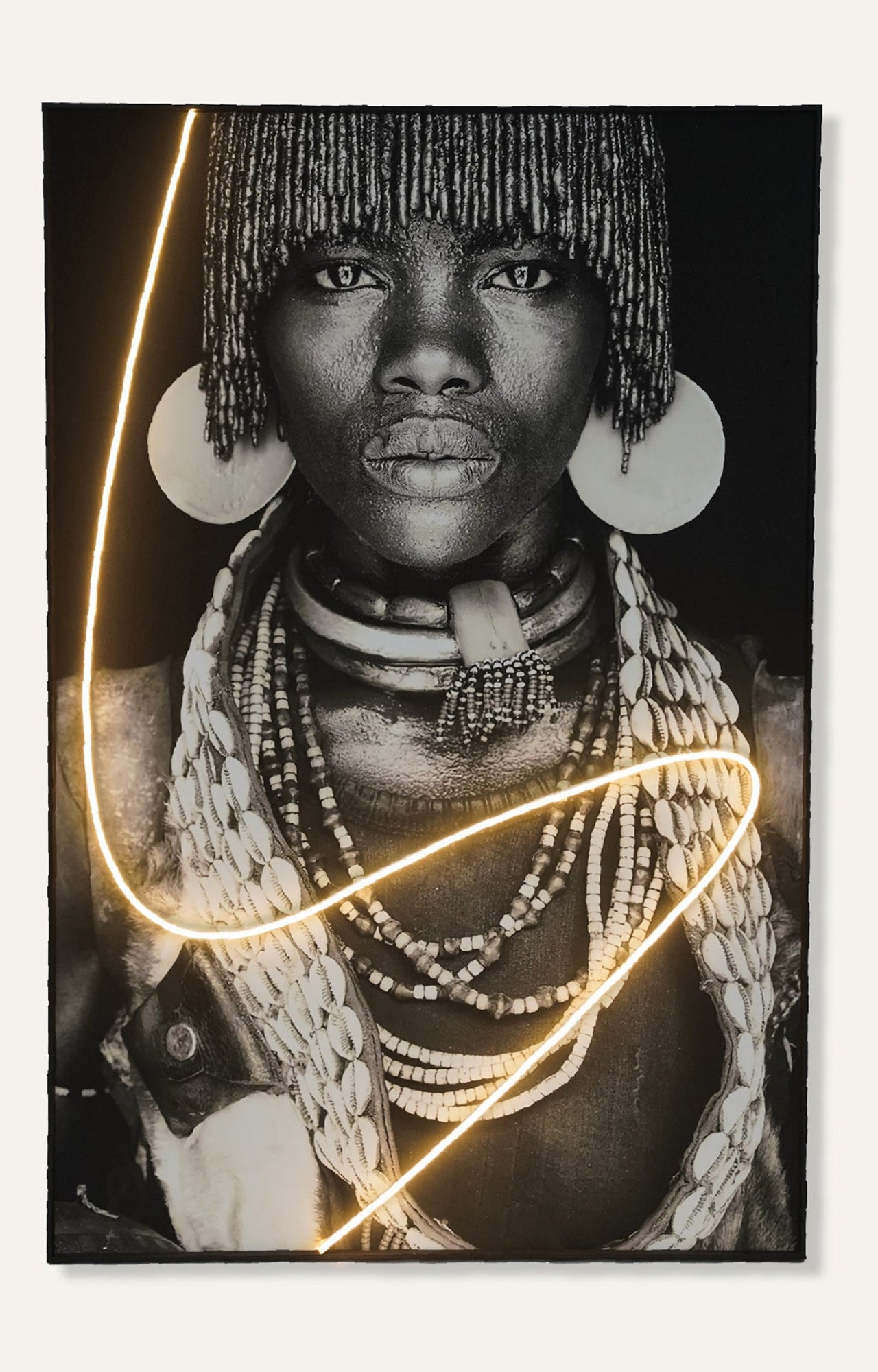 Afro Roots LED Painting
