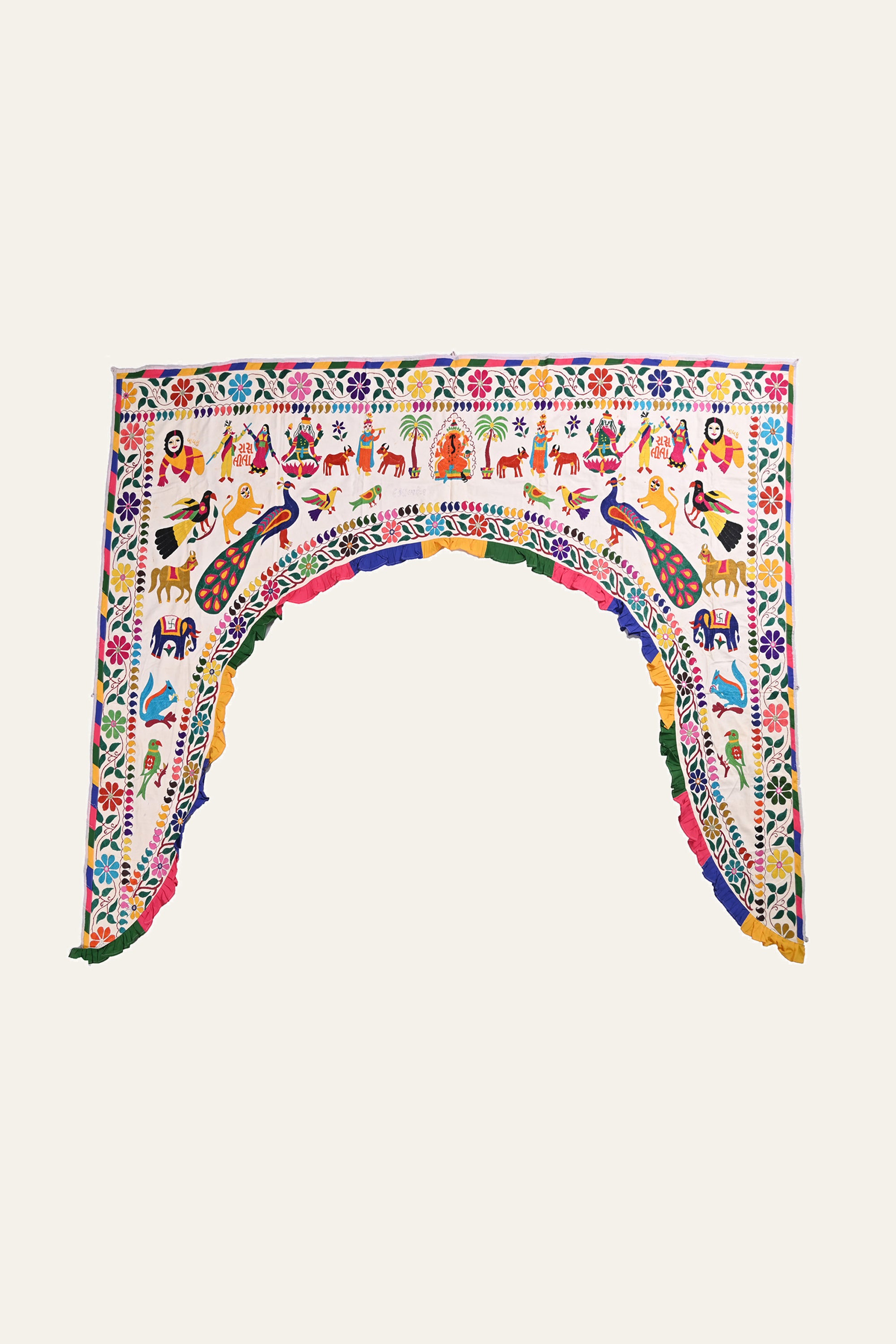 Mirror Work Vintage Bandanwar | Fusion Furnishing