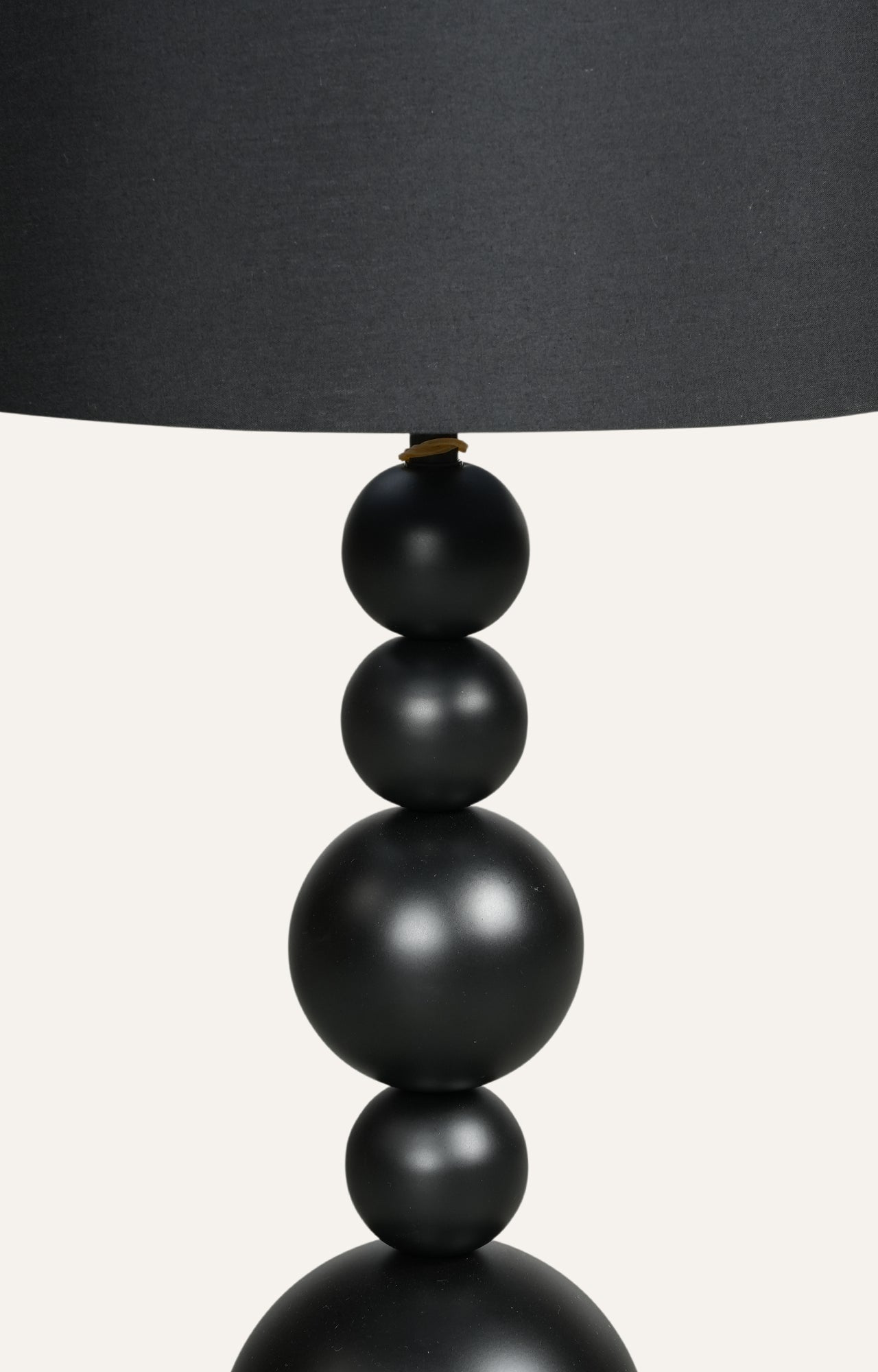 Modern Matte Black Orb Table Lamp