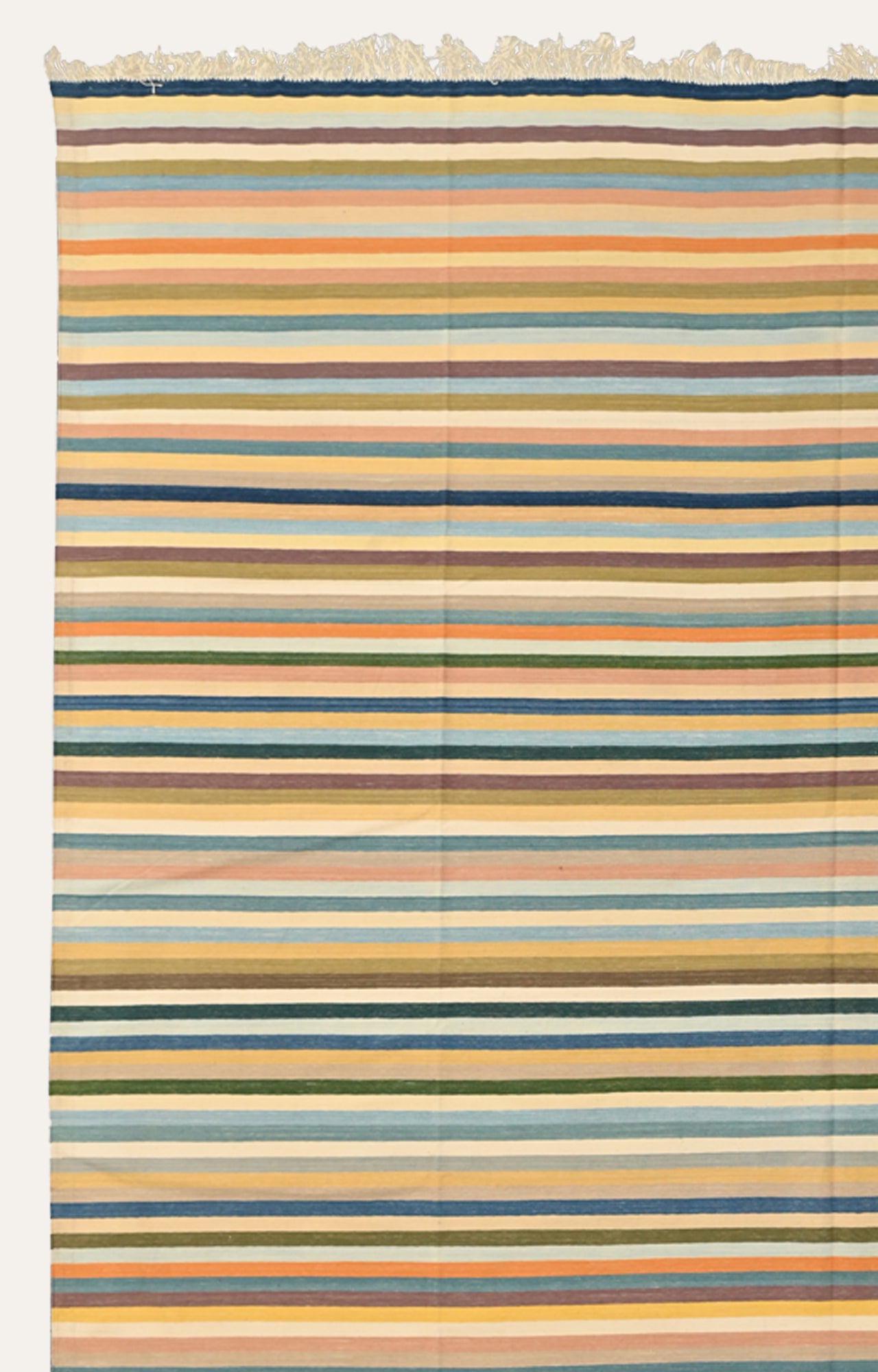 Vibrant Wave Cotton Rug