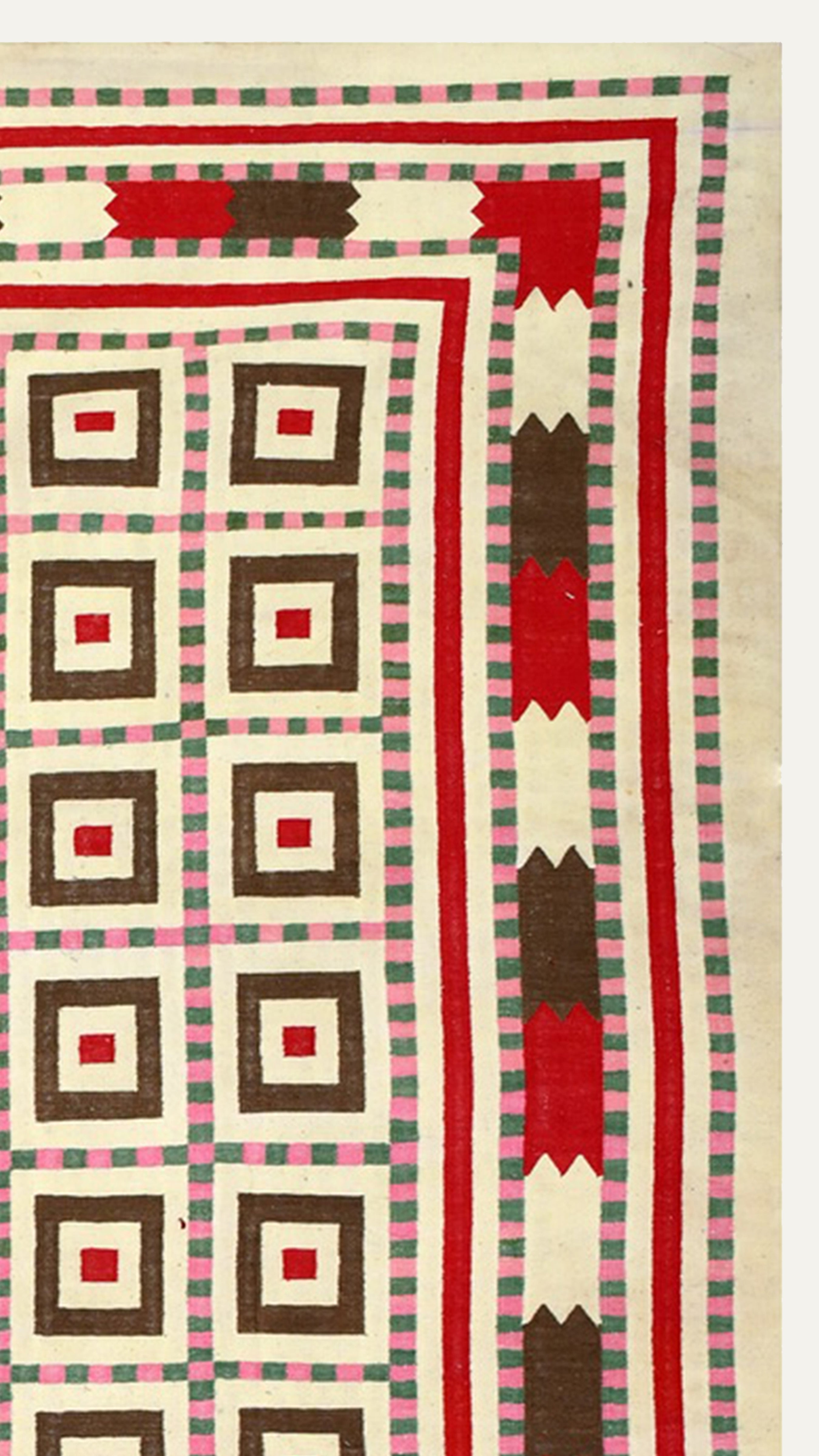 Rustic Geometry Cotton Rug