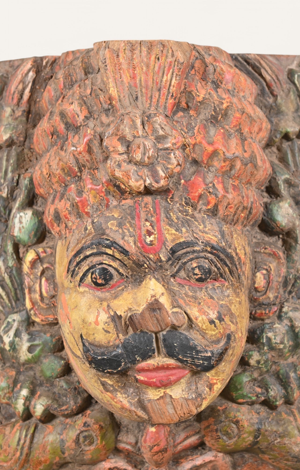 Warrior Spirit Wooden Wall Mask