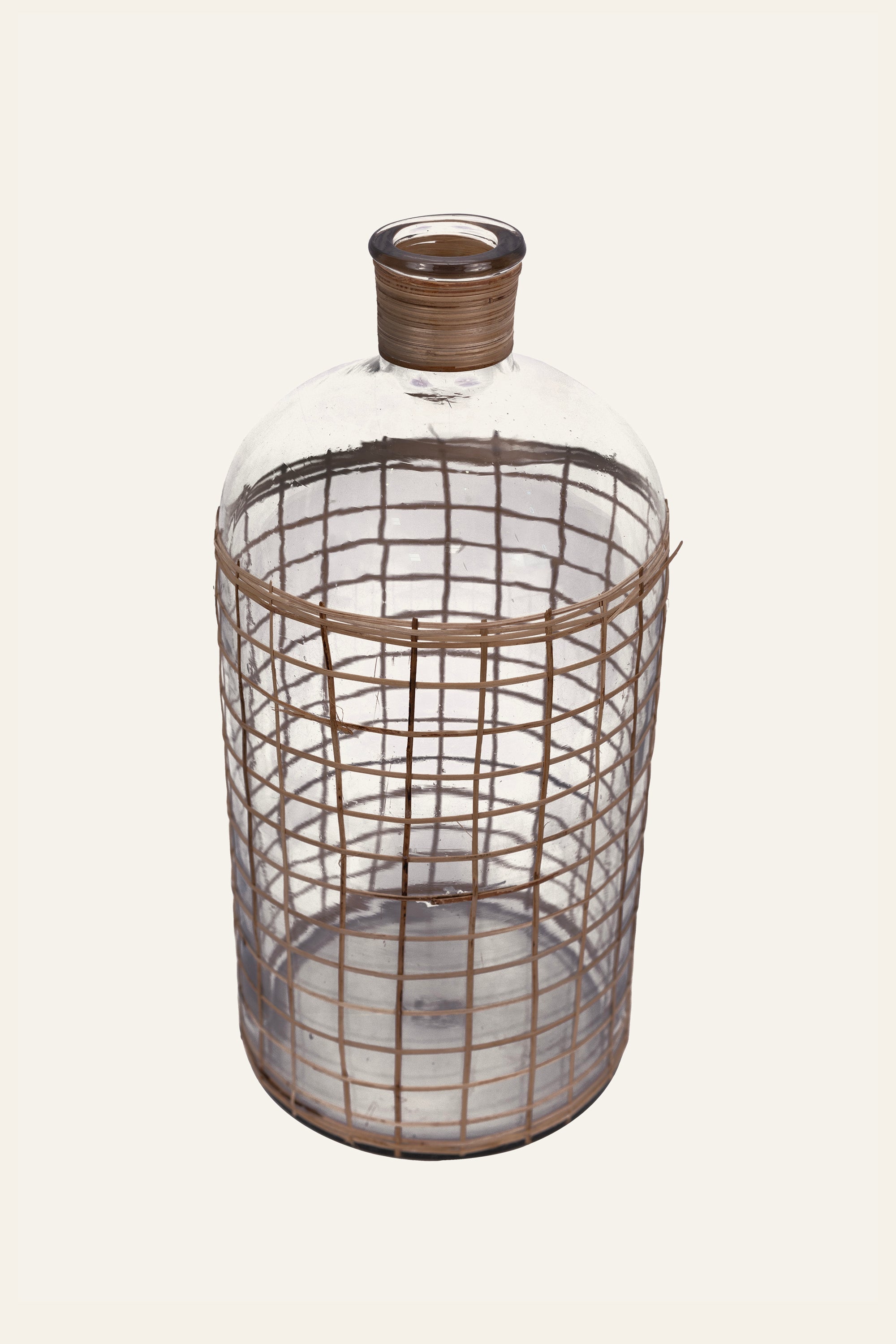 Carboy Glass Bottle with Fiber Weave