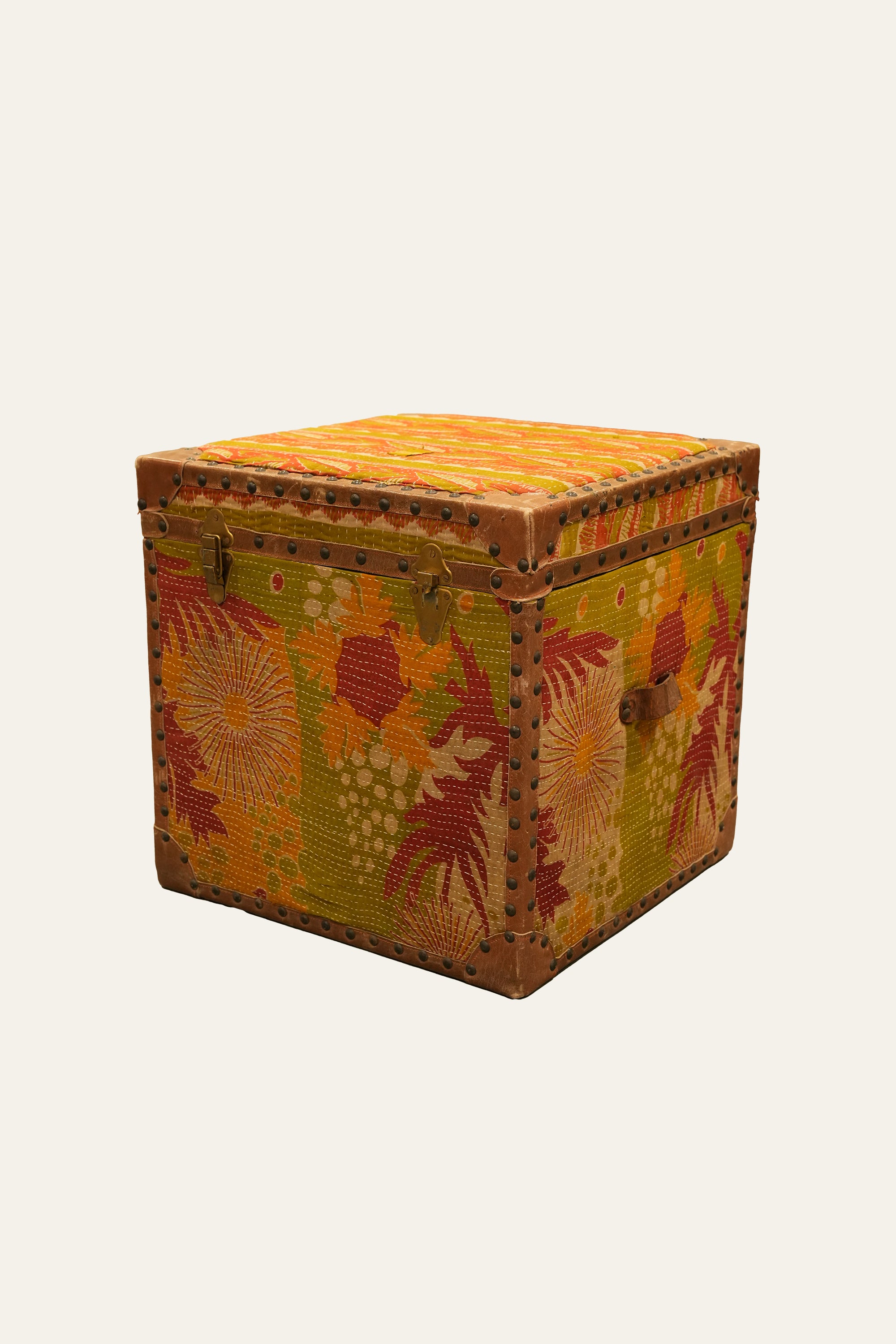 Floral Ralli Fabric Trunk for Storage
