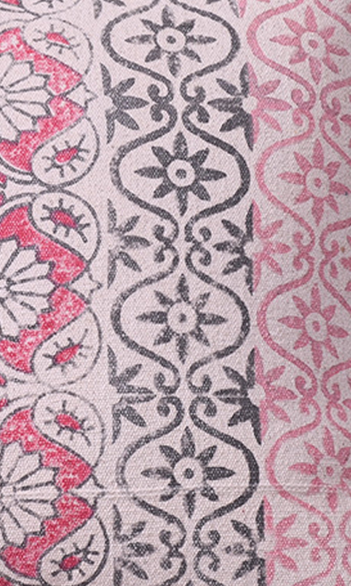 Pink Floral Print Cushion Cover