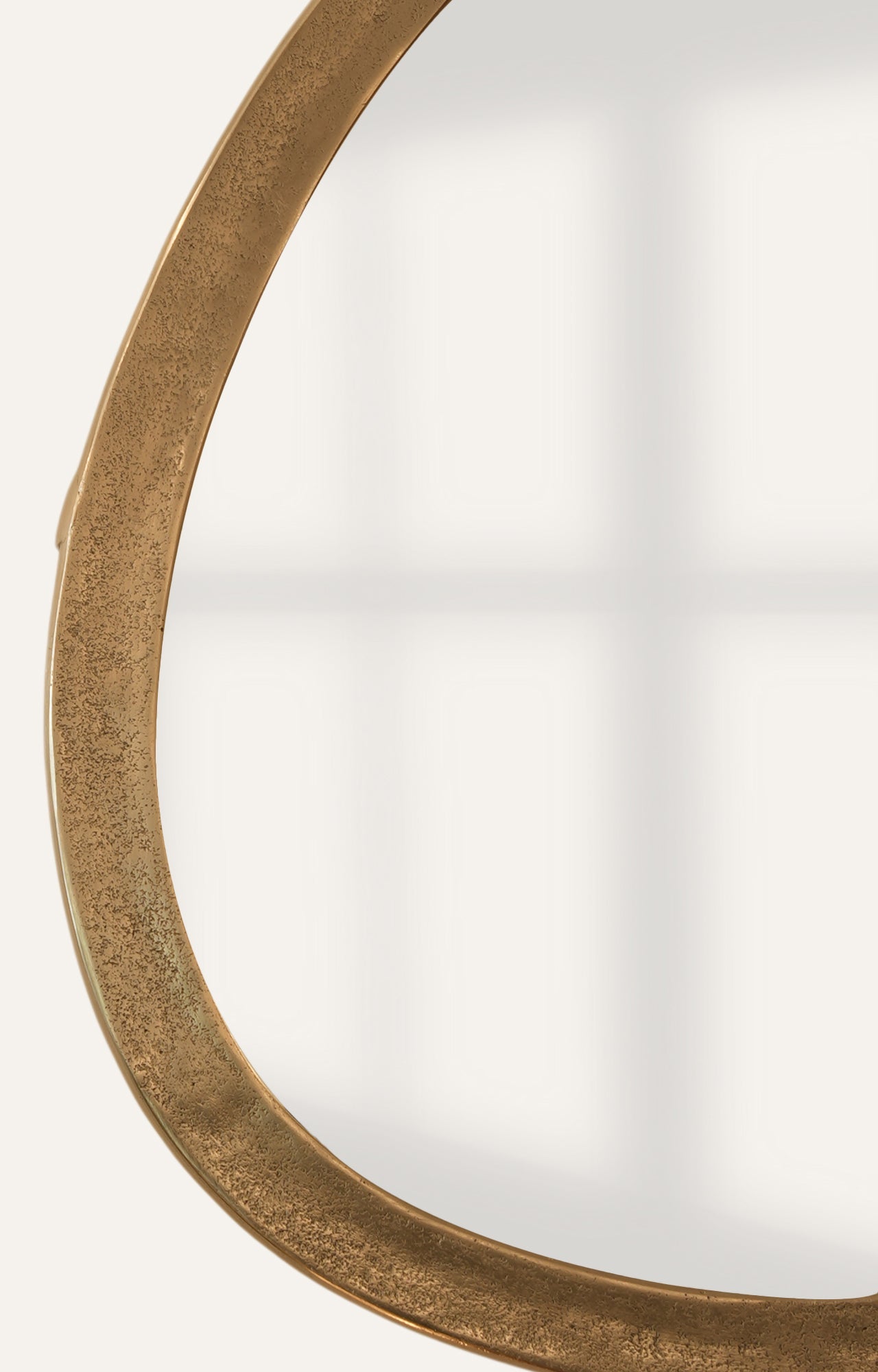 Organic Brass Framed Mirror