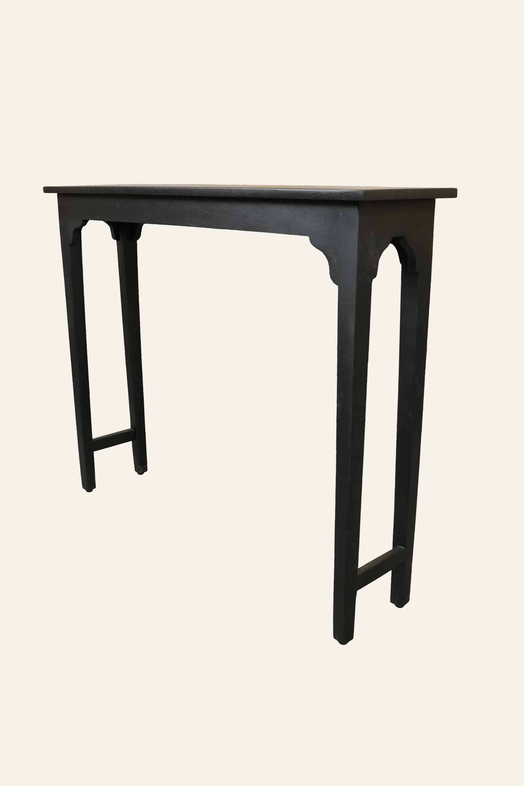 Modern Black Console Table for Entryway
