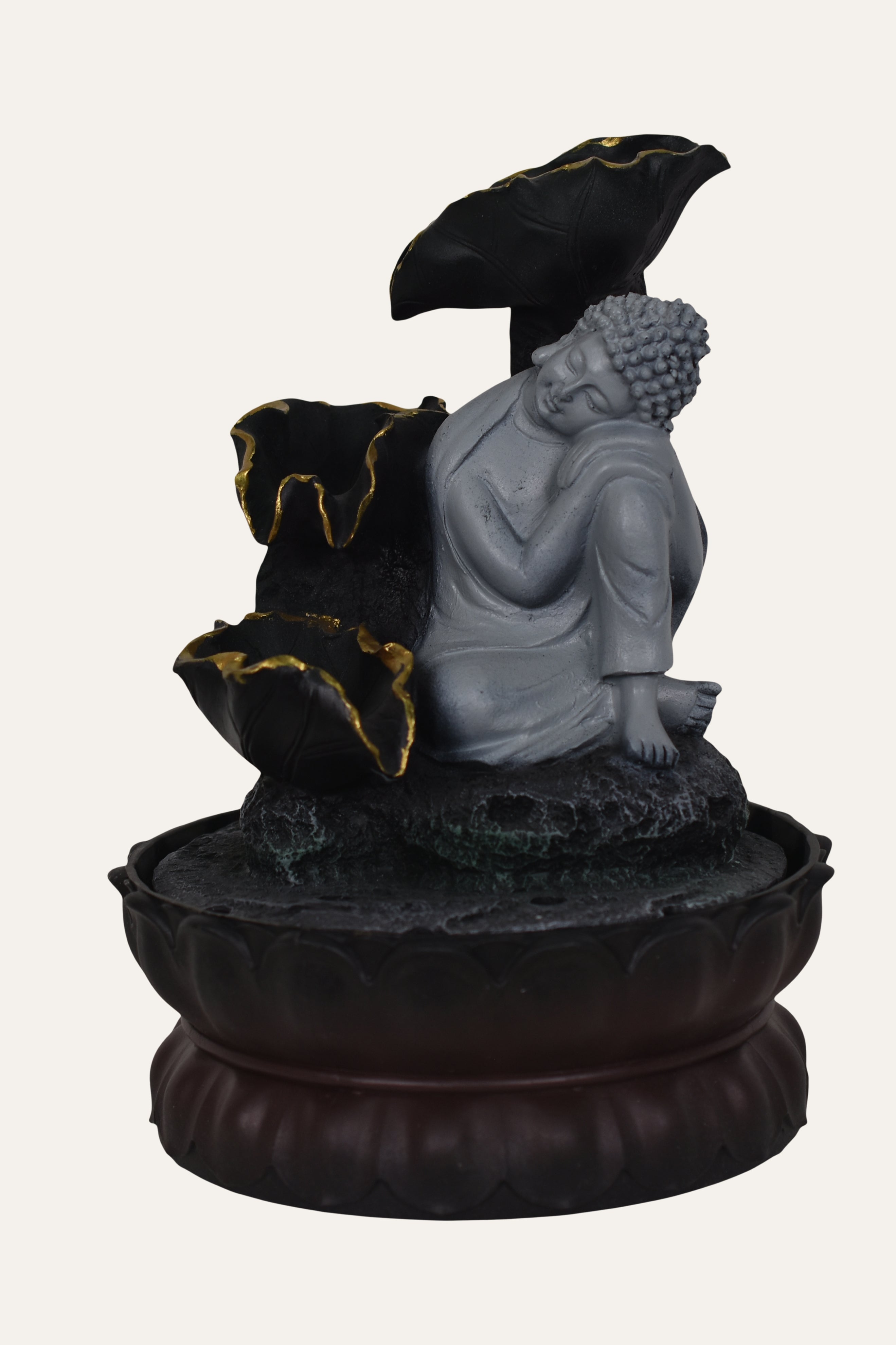 Serene Resting Buddha Water Fountain