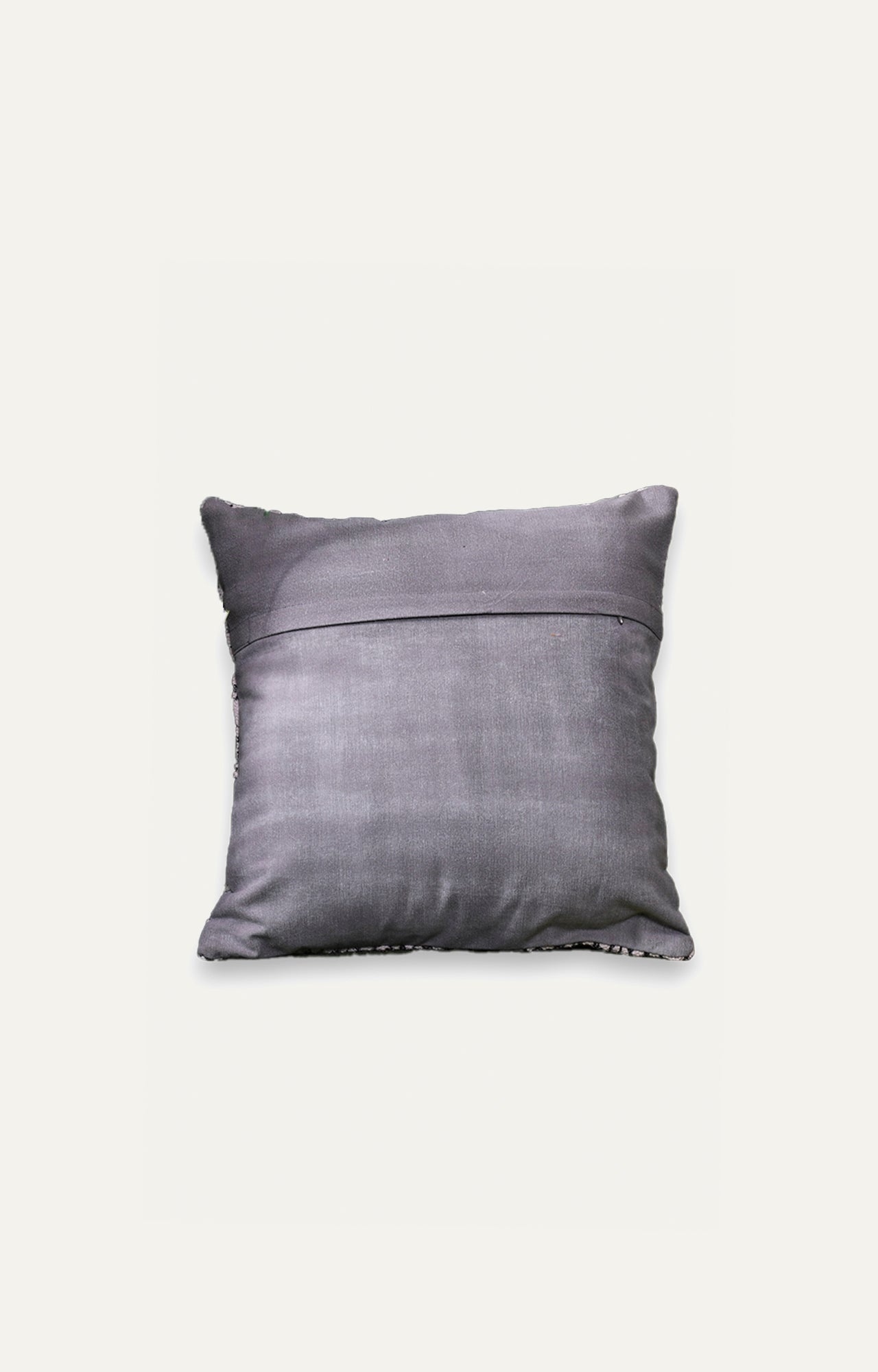 Distorted Black Cotton Cushion Cover