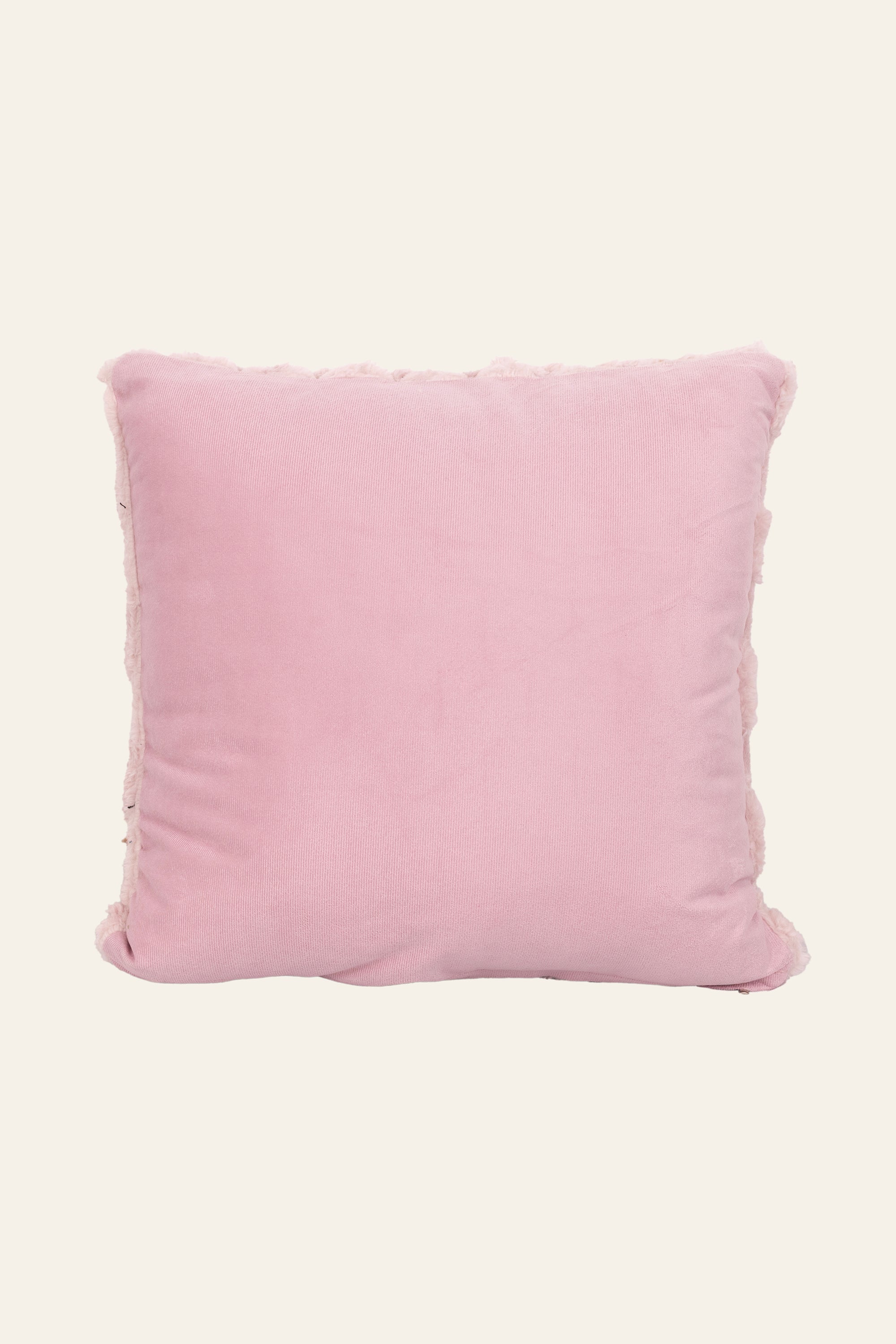 Plush Soft Pineapple Grid Turtle Pattern Cushion - Pink