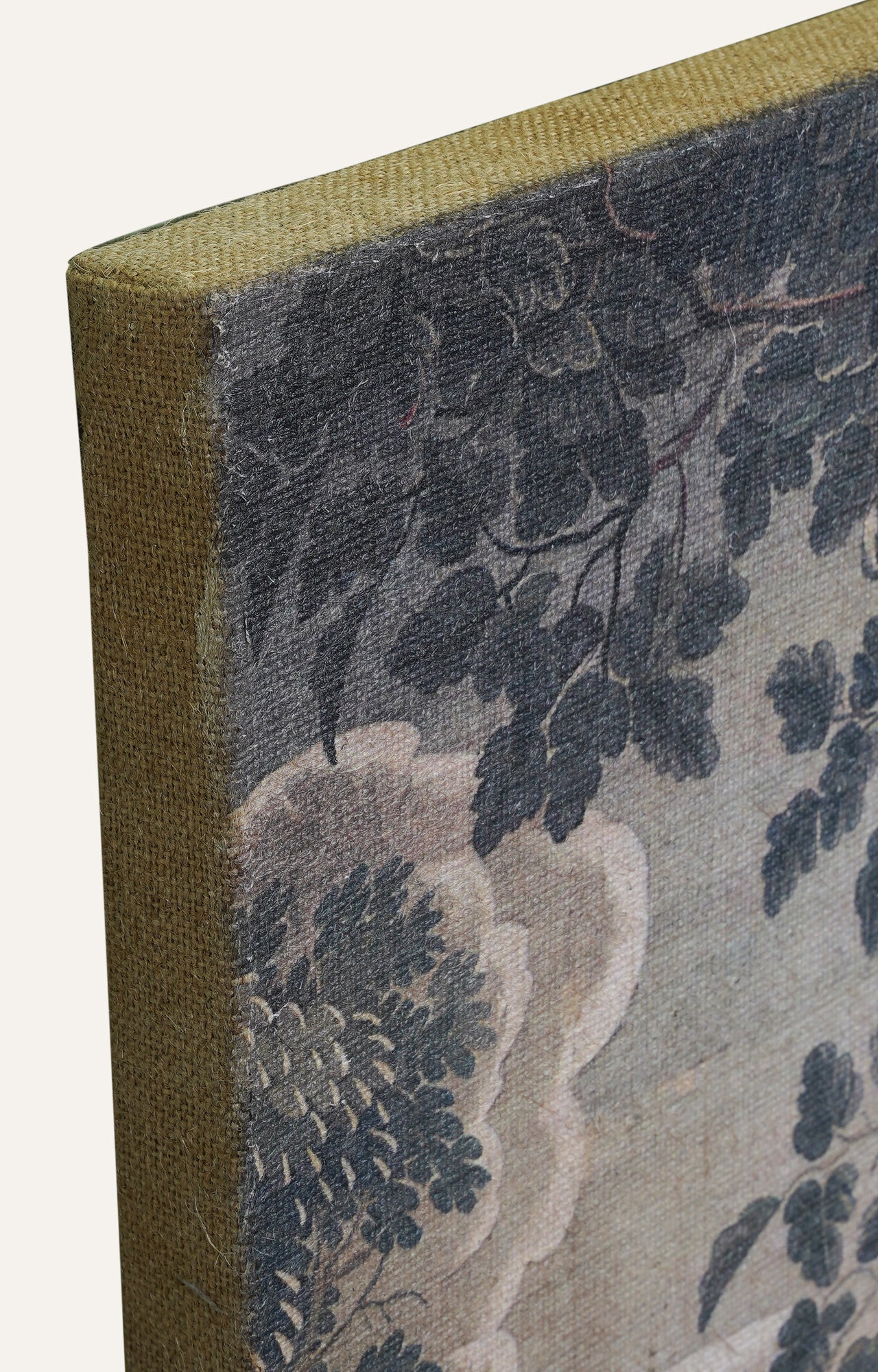 Traditional Forest Texture Print on Hessian Wall Painting