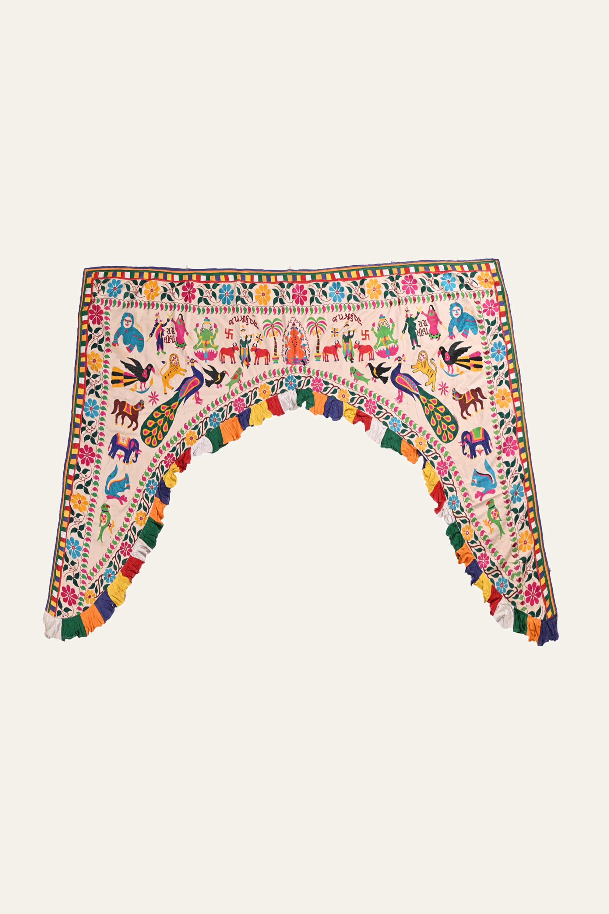 Vintage Shisha Mirror Toran | Fusion Furnishing