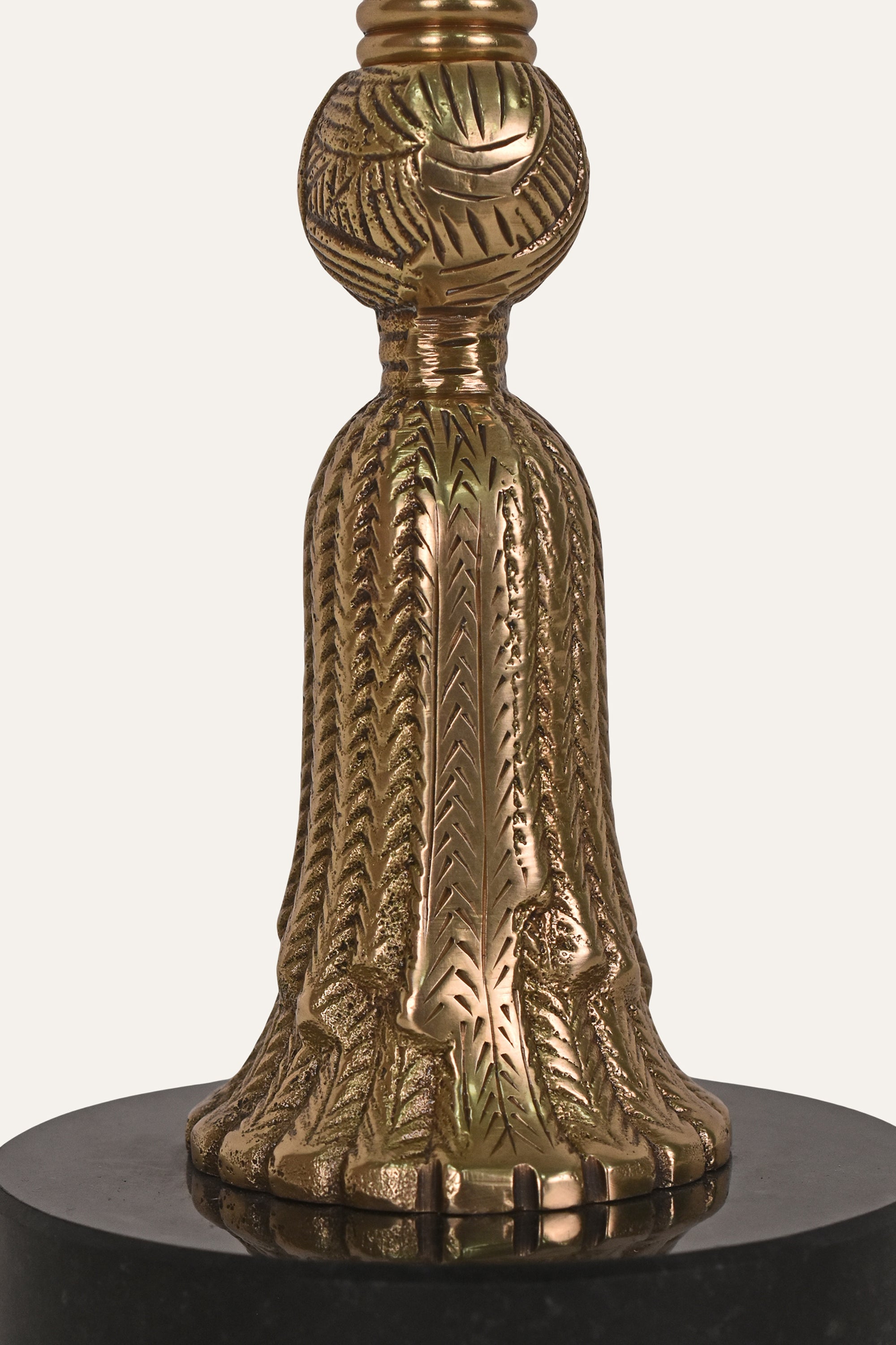 Handcrafted Antique Brass Candle Holder - Small