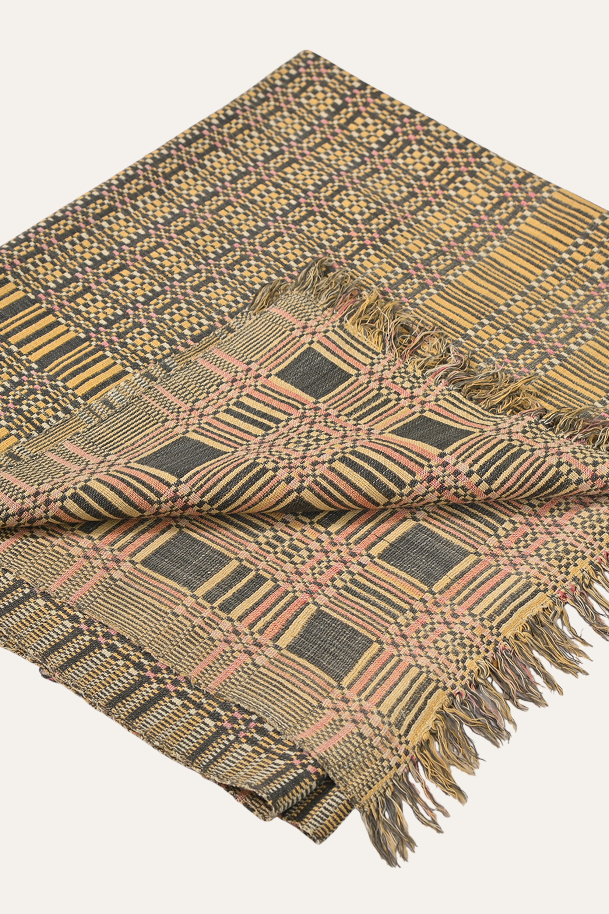 Geometric Pattern Reversible Indian Khes Wall Tapestry