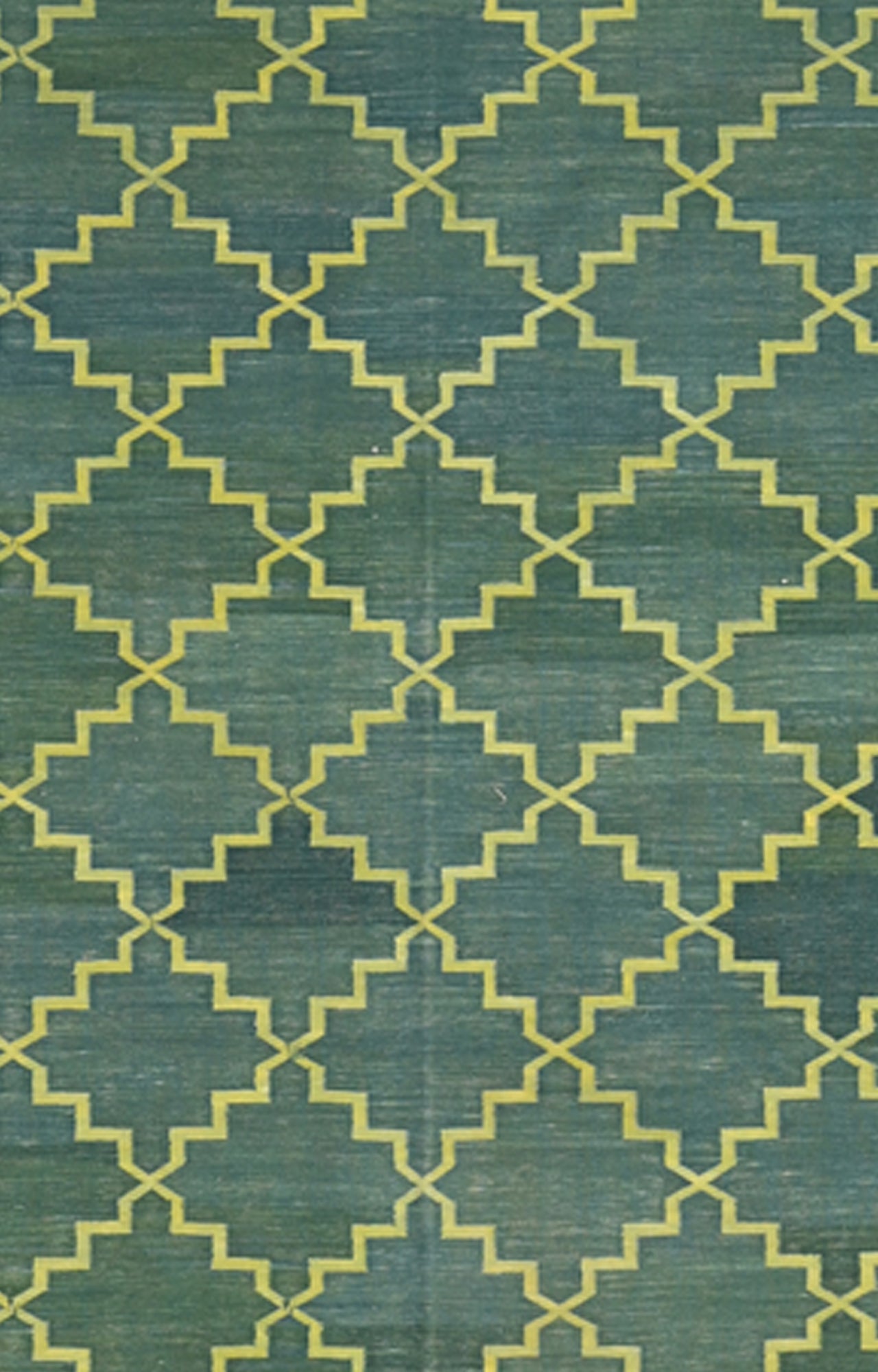 Teal Glow Cotton Rug