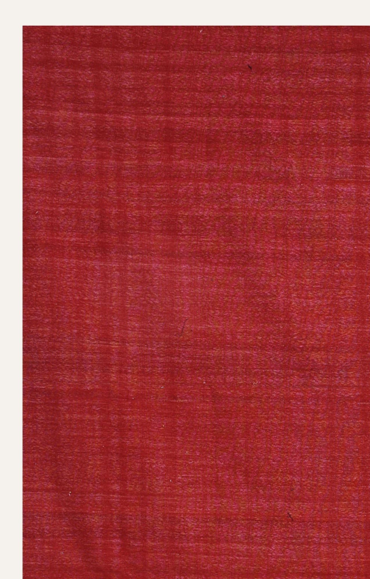 Crimson Solid Handwoven Rug