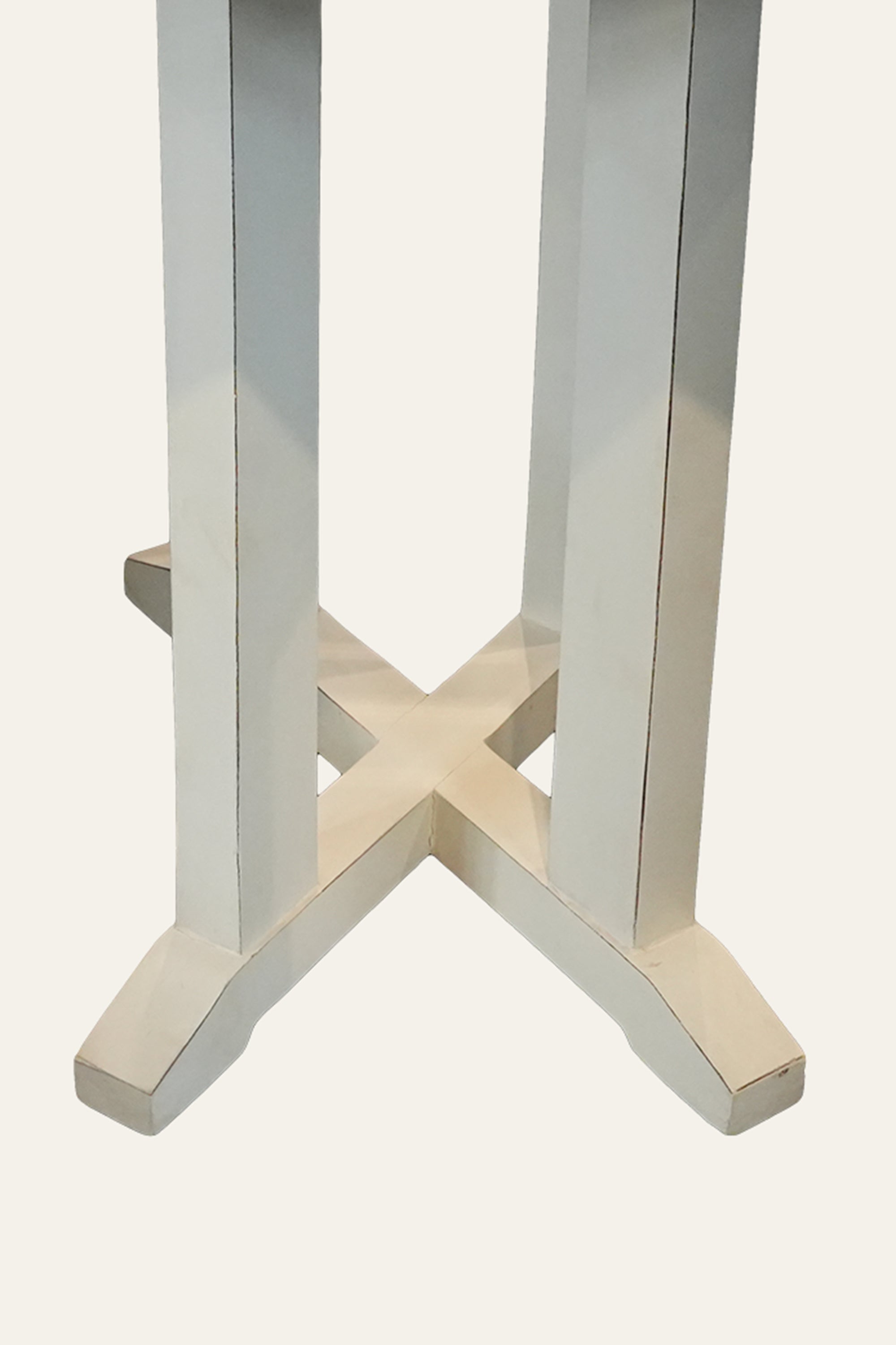 Two-Toned Square Solid Wood Bistro Table