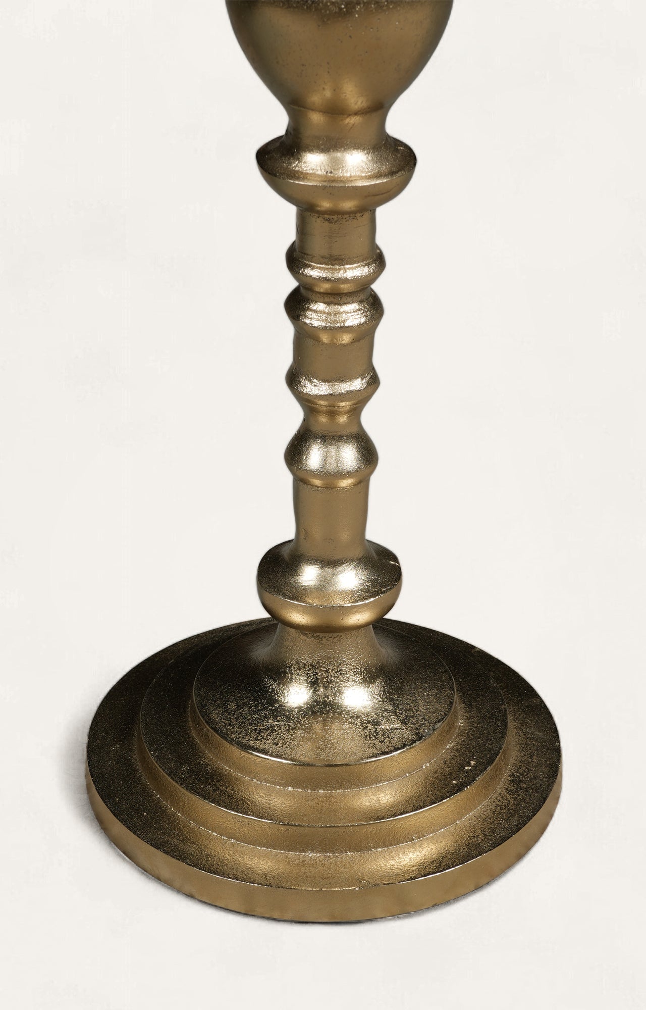 Classic Brass and Marble Pedestal Side Table