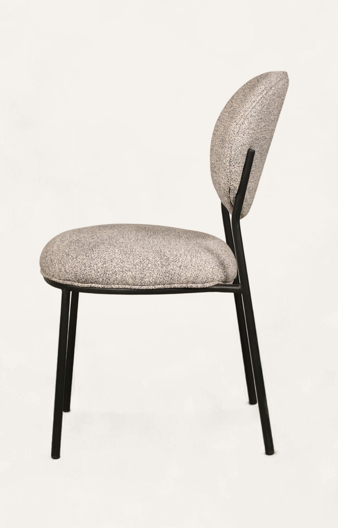 Modern Upholstered Metal Frame Dining Chair